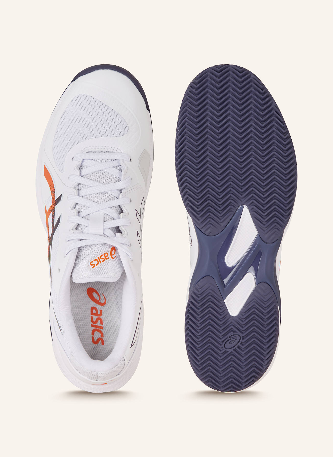 ASICS Tennisschuhe SOLUTION SWIFT FF2 CLAY: WEISS/ ORANGE