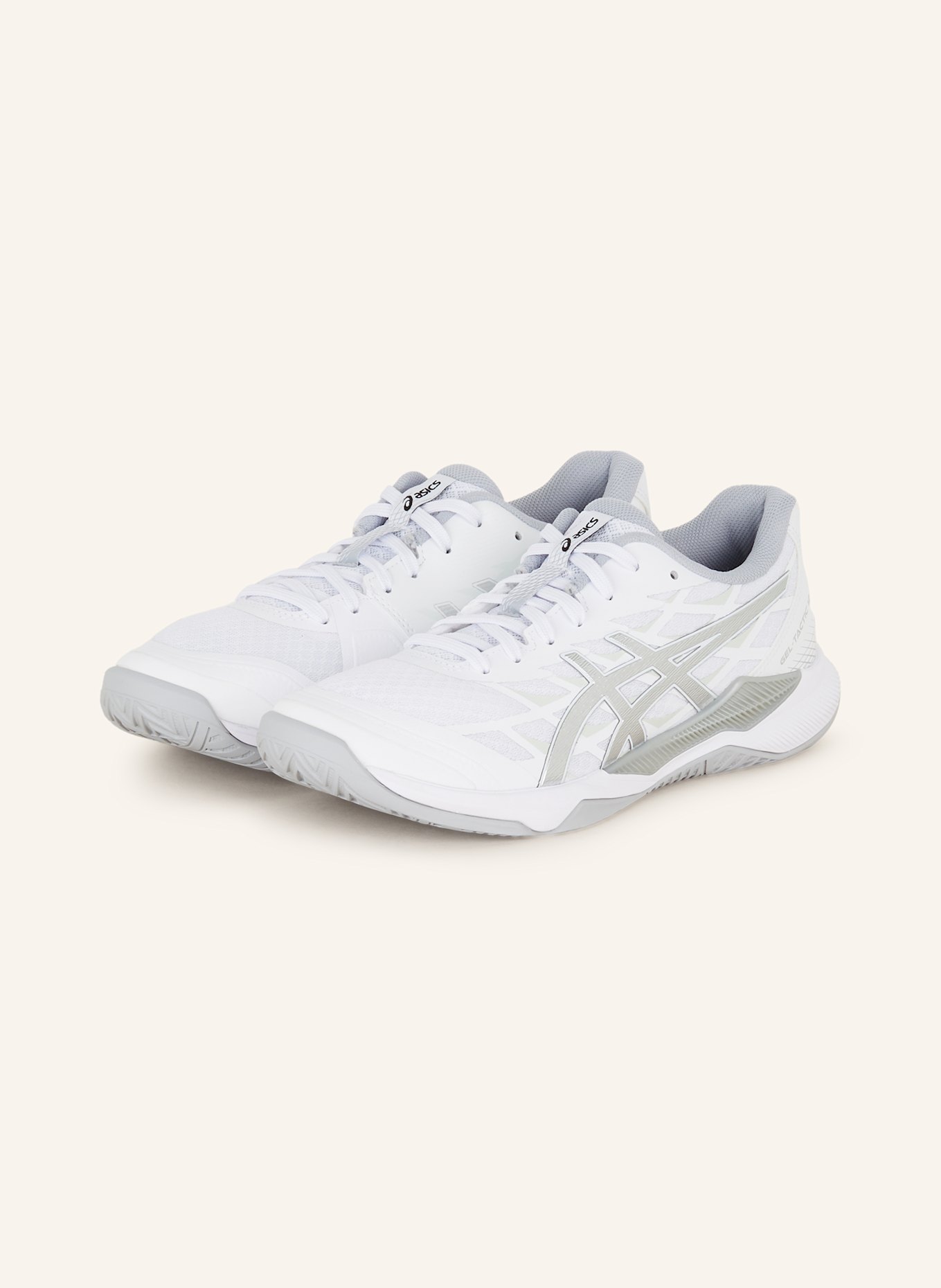 ASICS Indoorschuhe GEL-TACTIC 12: WEISS / SILBER