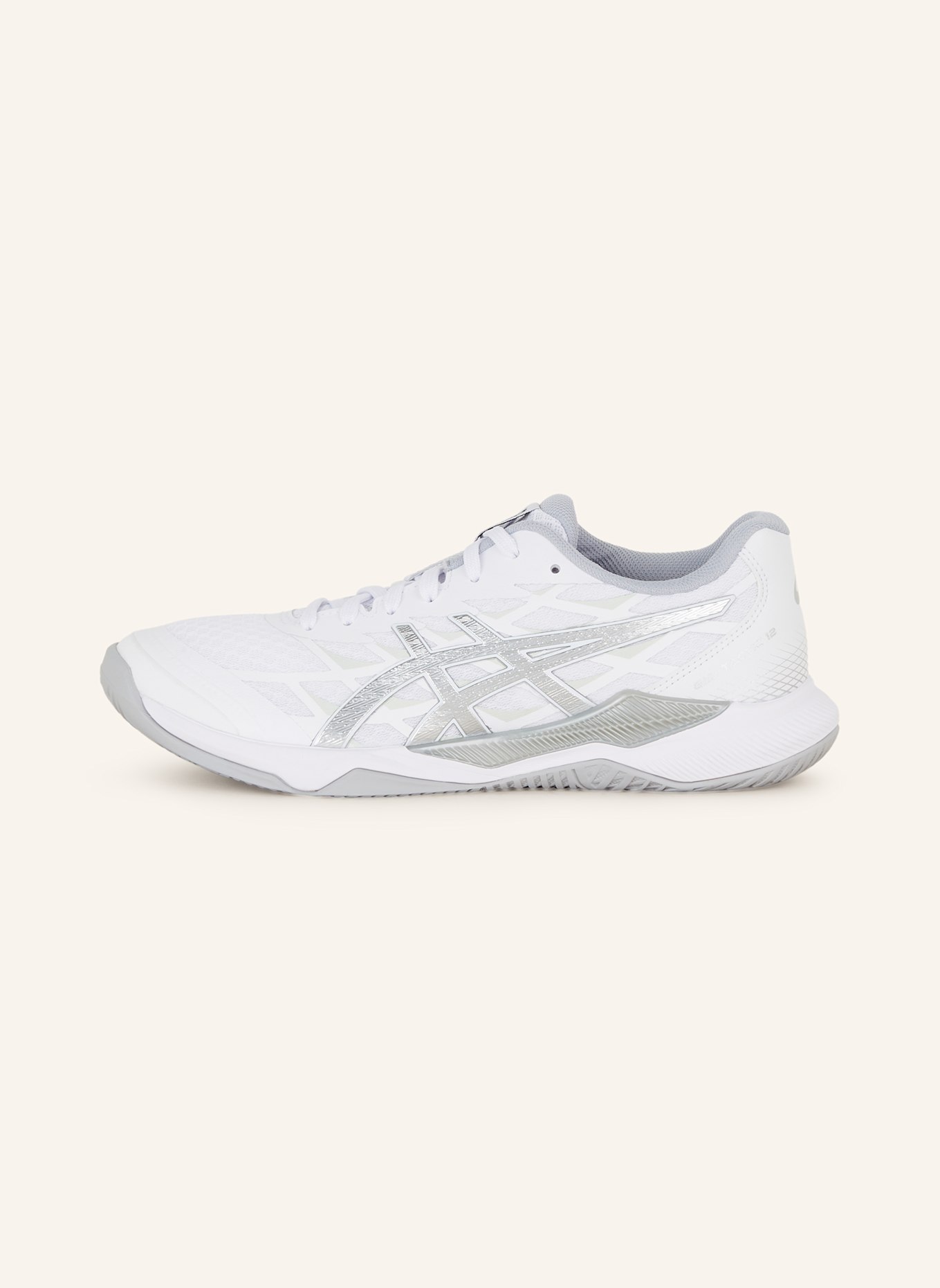 ASICS Indoorschuhe GEL-TACTIC 12: WEISS / SILBER