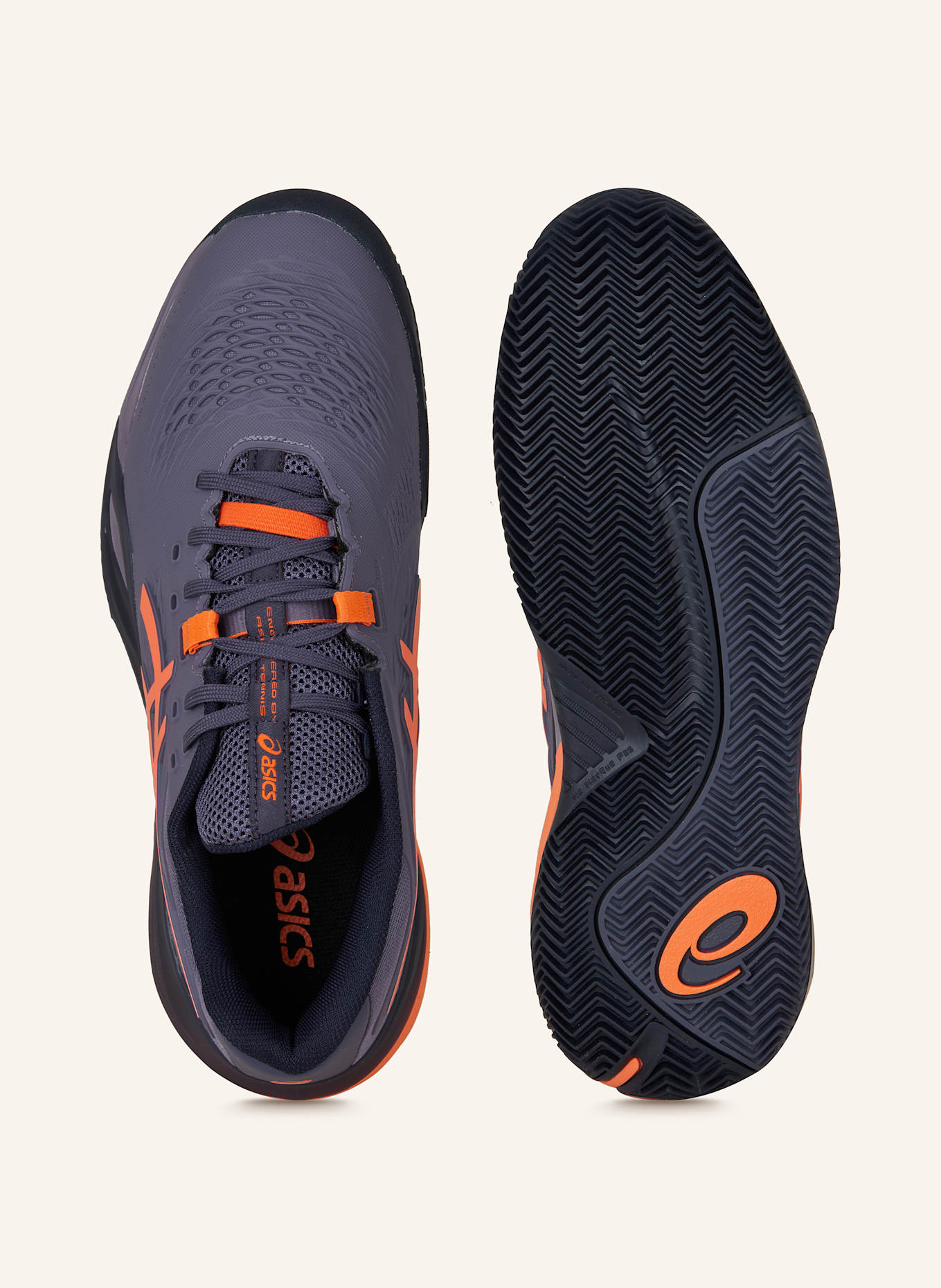 ASICS Tennisschuhe GEL-RESOLUTION X CLAY: LILA/ ORANGE