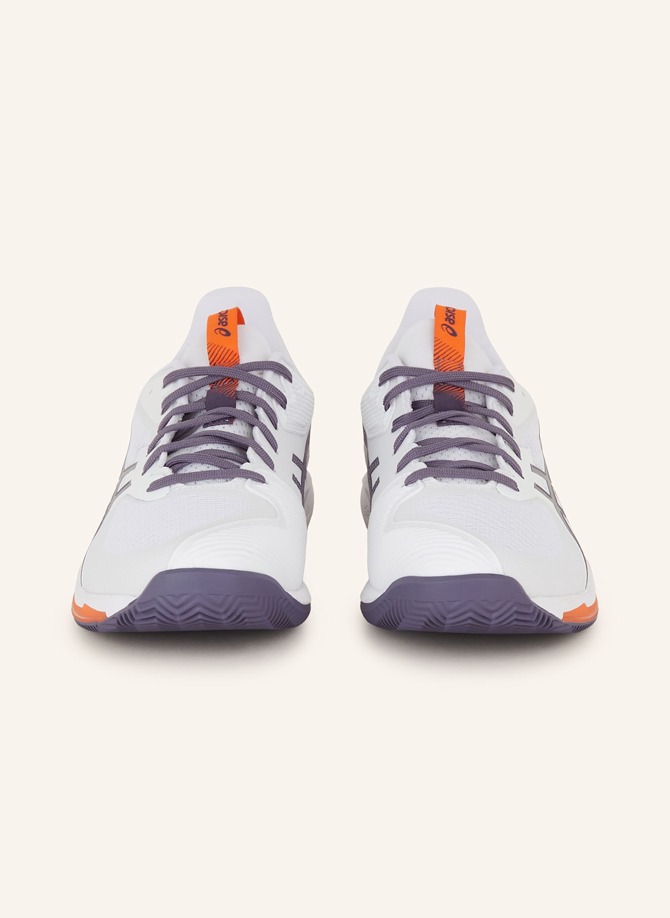 ASICS Tennisschuhe SOLUTION SPEED™ FF 3 CLAY: WEISS / DUNKELGRAU / ORANGE