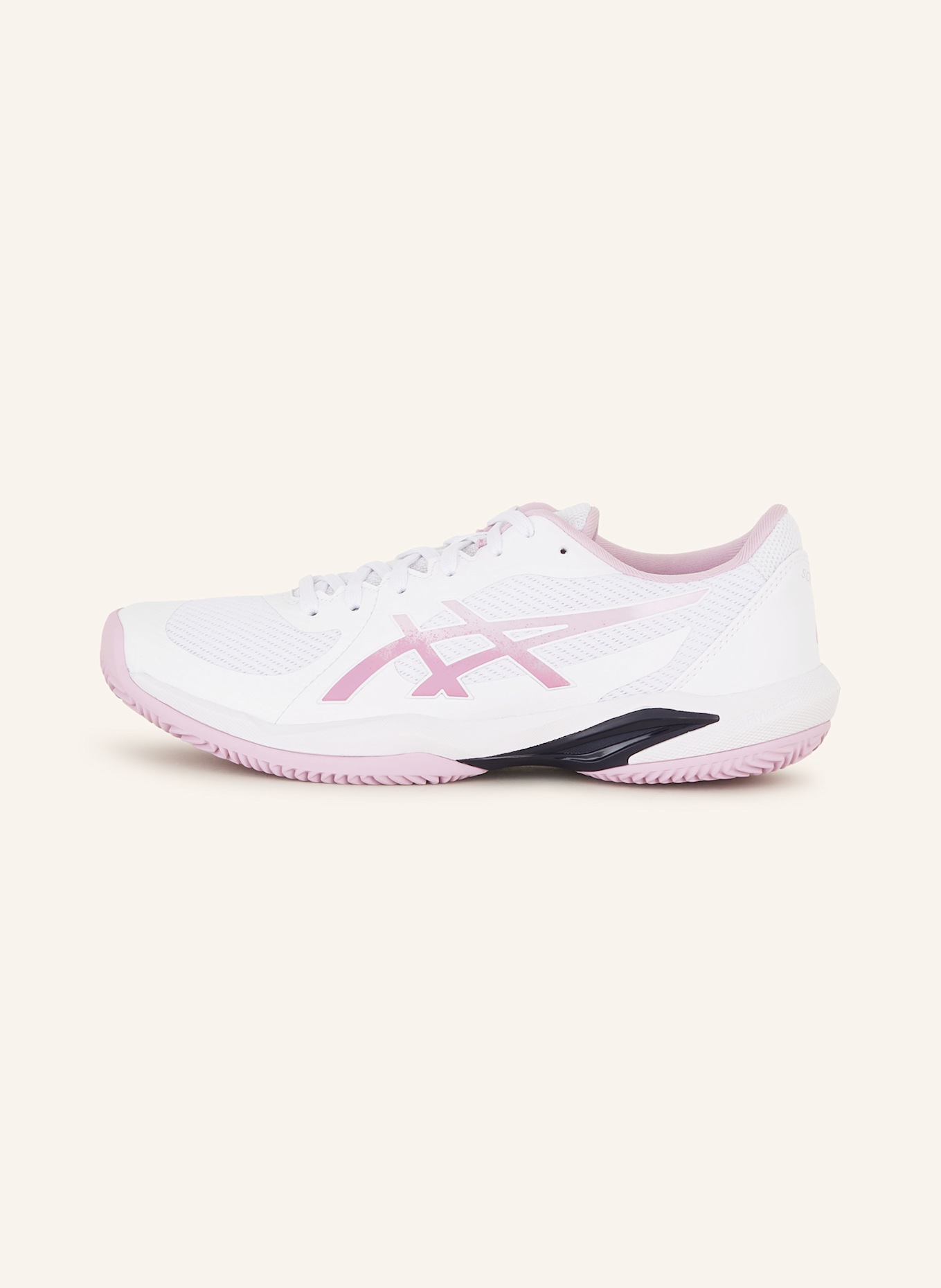 asics known SOLUTION SWIFT FF2 CLAY tennis shoes, Color: WHITE/ PINK (Image 4)