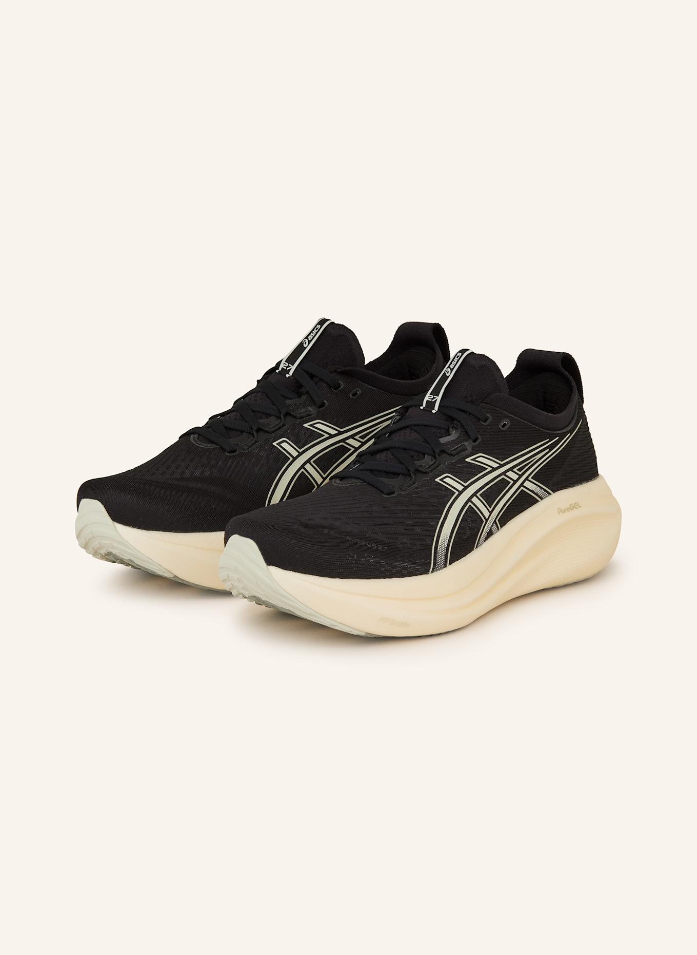 ASICS Laufschuhe GEL-NIMBUS 27: SCHWARZ/ HELLGRAU