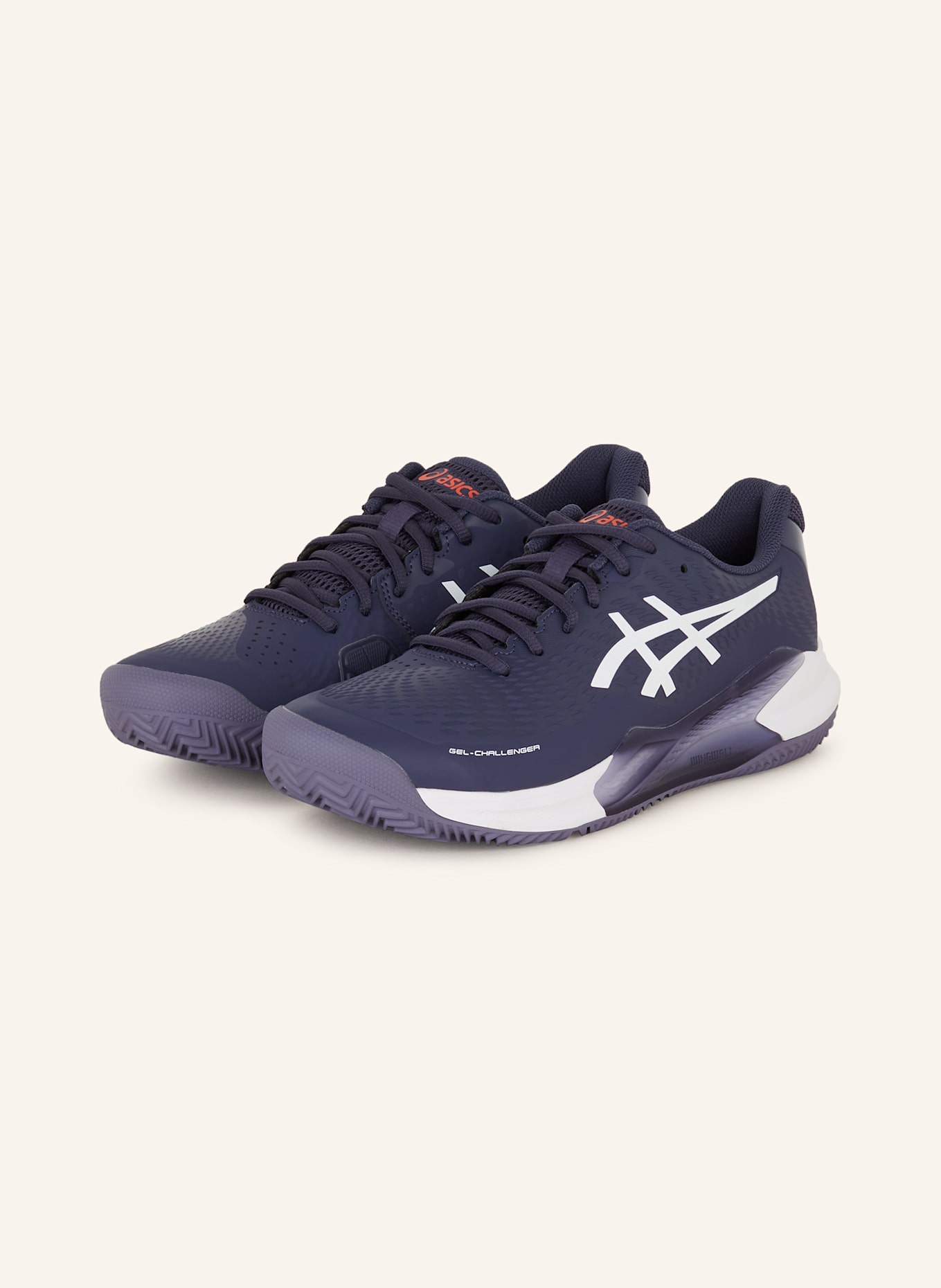 ASICS Tennis shoes GEL-CHALLENGER 14 CLAY: DARK BLUE / WHITE