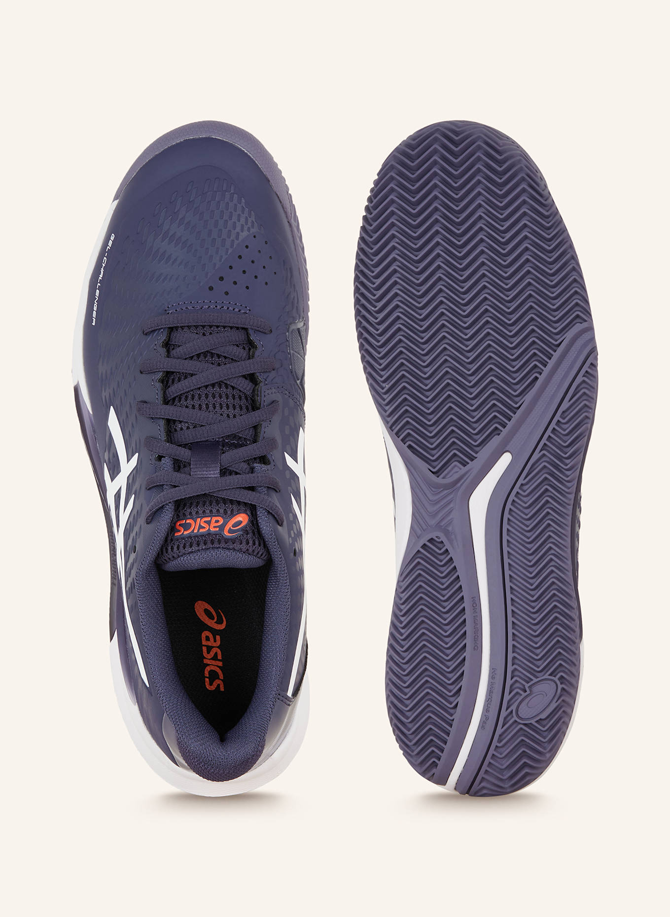 ASICS Tennis shoes GEL-CHALLENGER 14 CLAY: DARK BLUE / WHITE