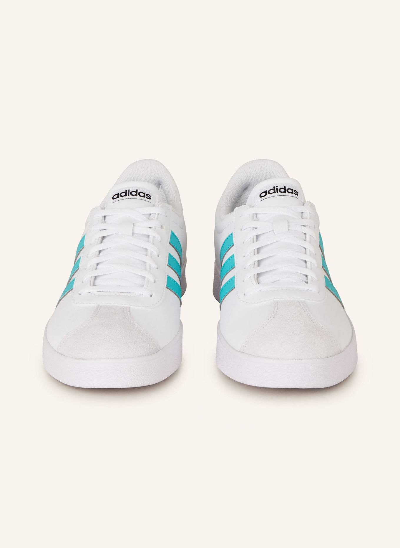 adidas Sneaker MERCEDES - AMG PETRONAS FORMULA ONE TEAM VL COURT: WEISS/ TÜRKIS