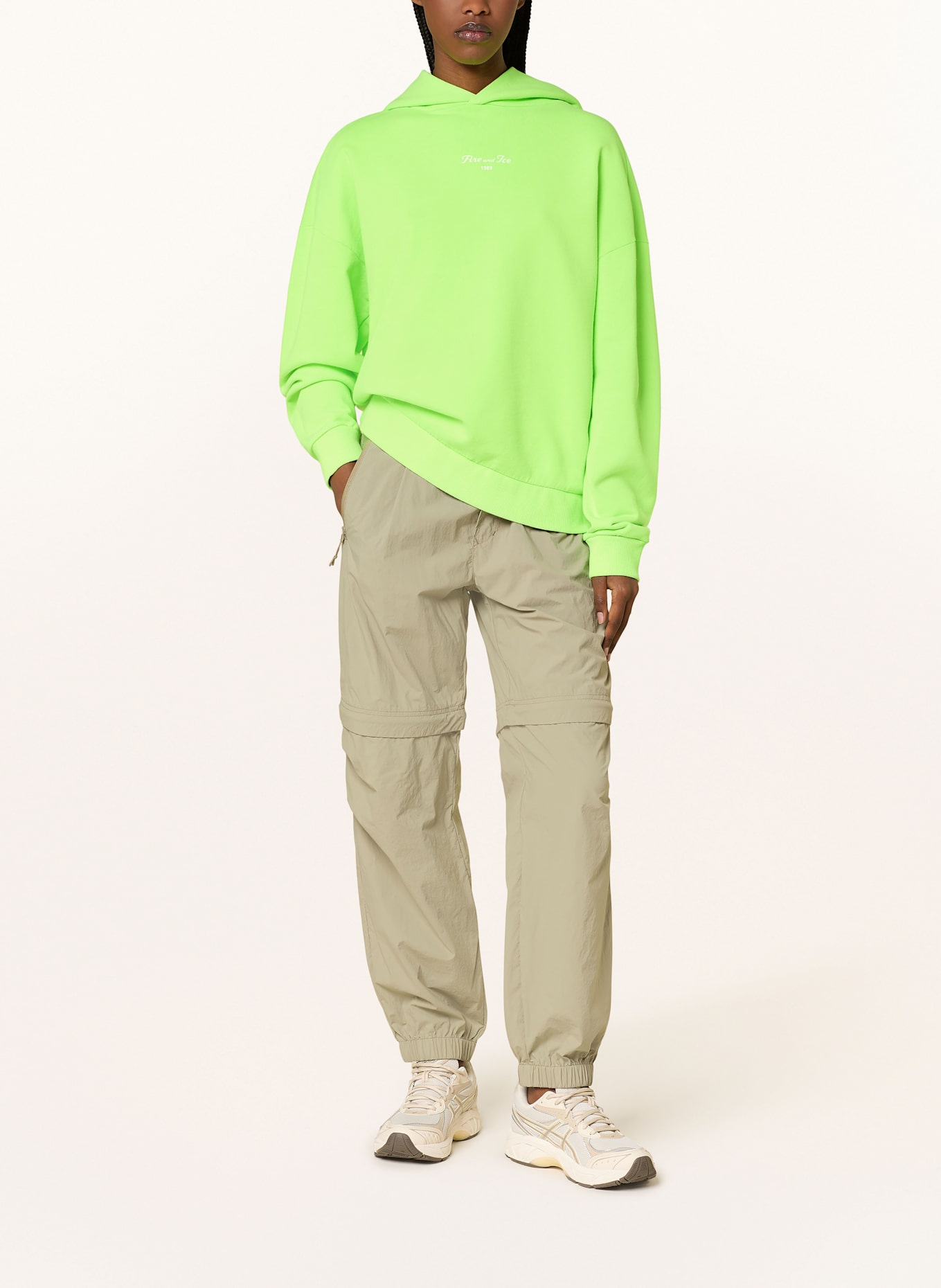 FIRE+ICE Hoodie SIBEL: NEON GREEN