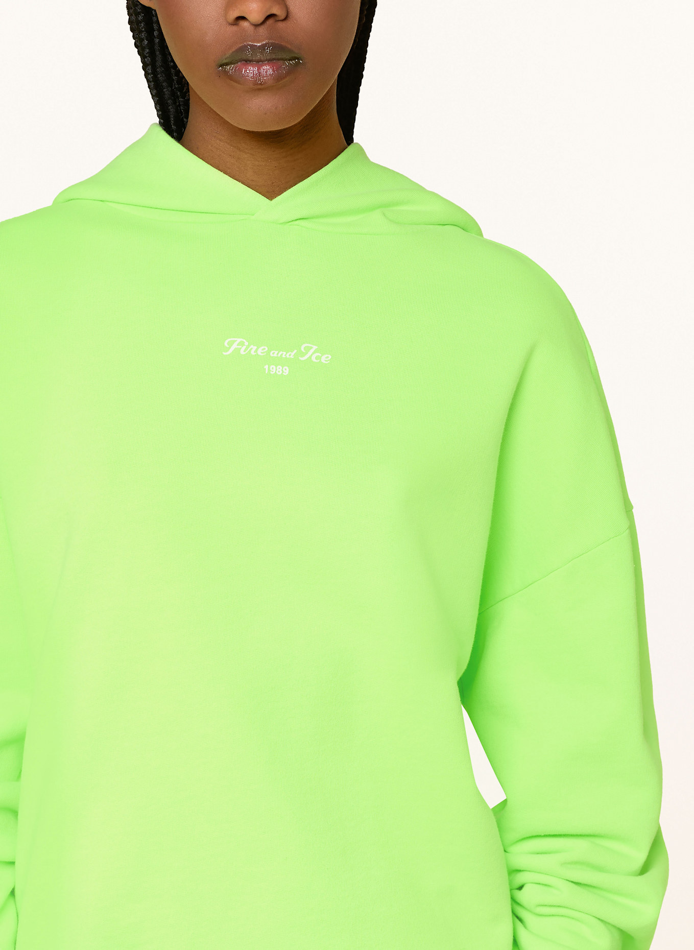FIRE+ICE Hoodie SIBEL: NEON GREEN