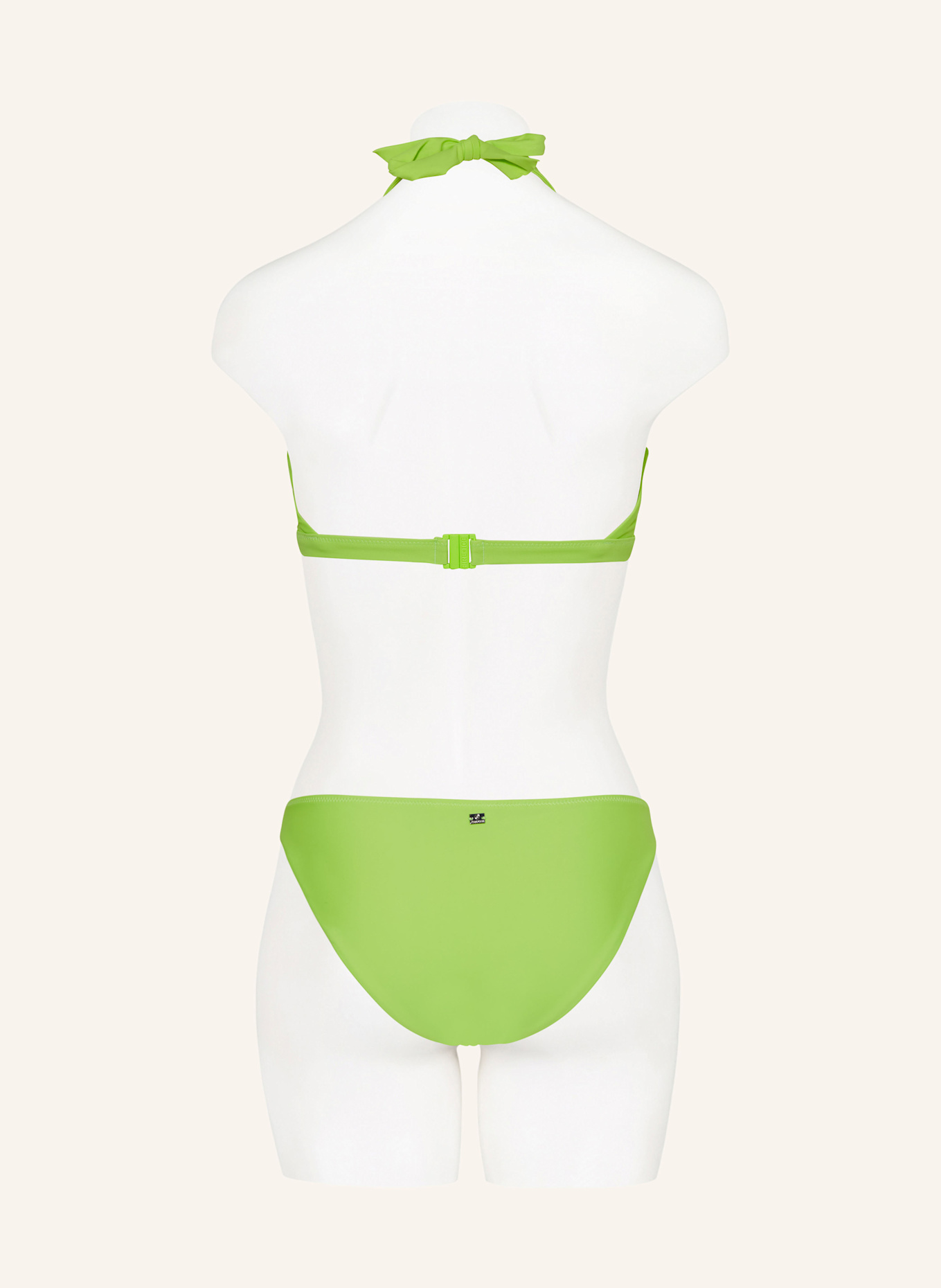 FIRE+ICE Neckholder-Bikini-Top JASMIN2: NEONGRÜN/ WEISS