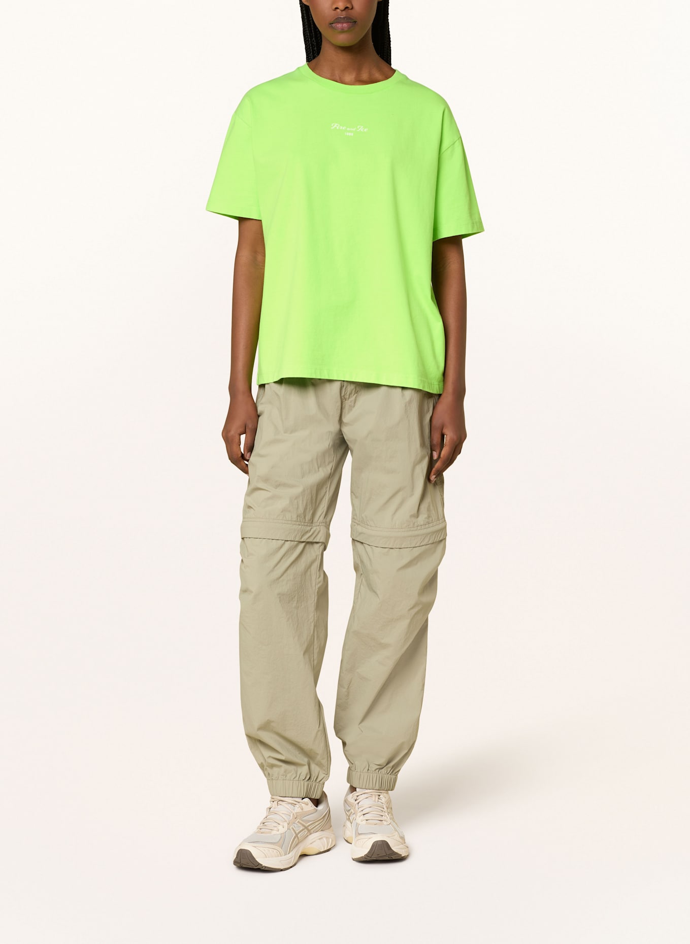 FIRE+ICE T-shirt CARA: JASKRAWY ZIELONY