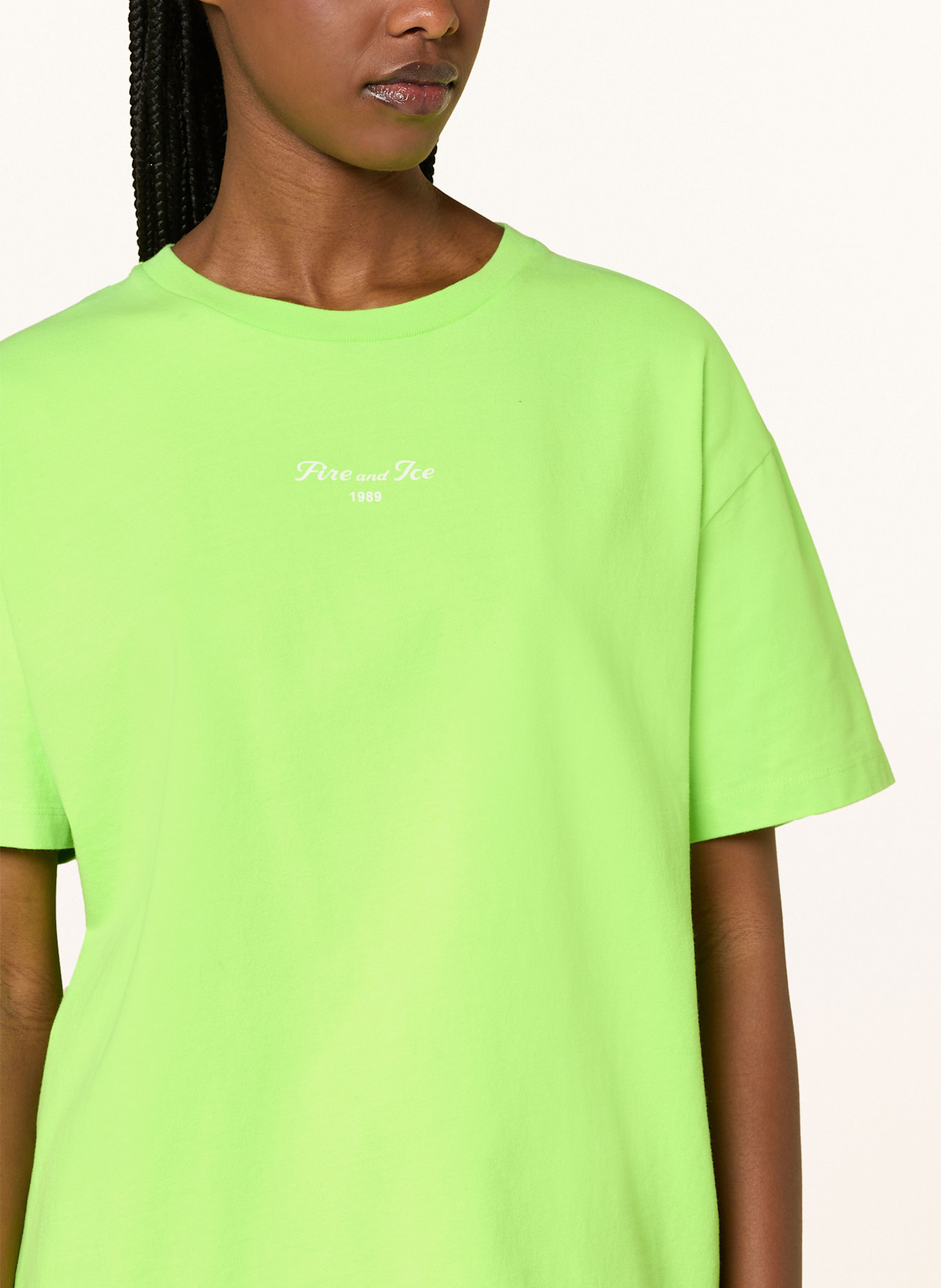 FIRE+ICE T-shirt CARA: JASKRAWY ZIELONY