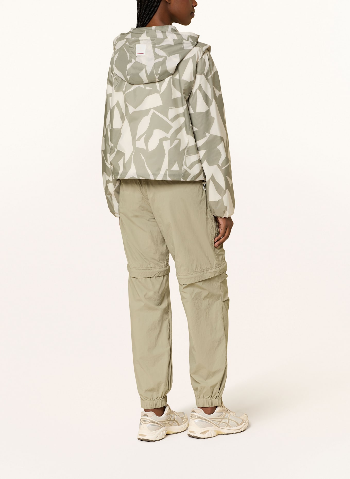 FIRE+ICE Funkční bunda SUMI s odnímatelnými rukávy: OLIVOVÁ / KRÉMOVÁ