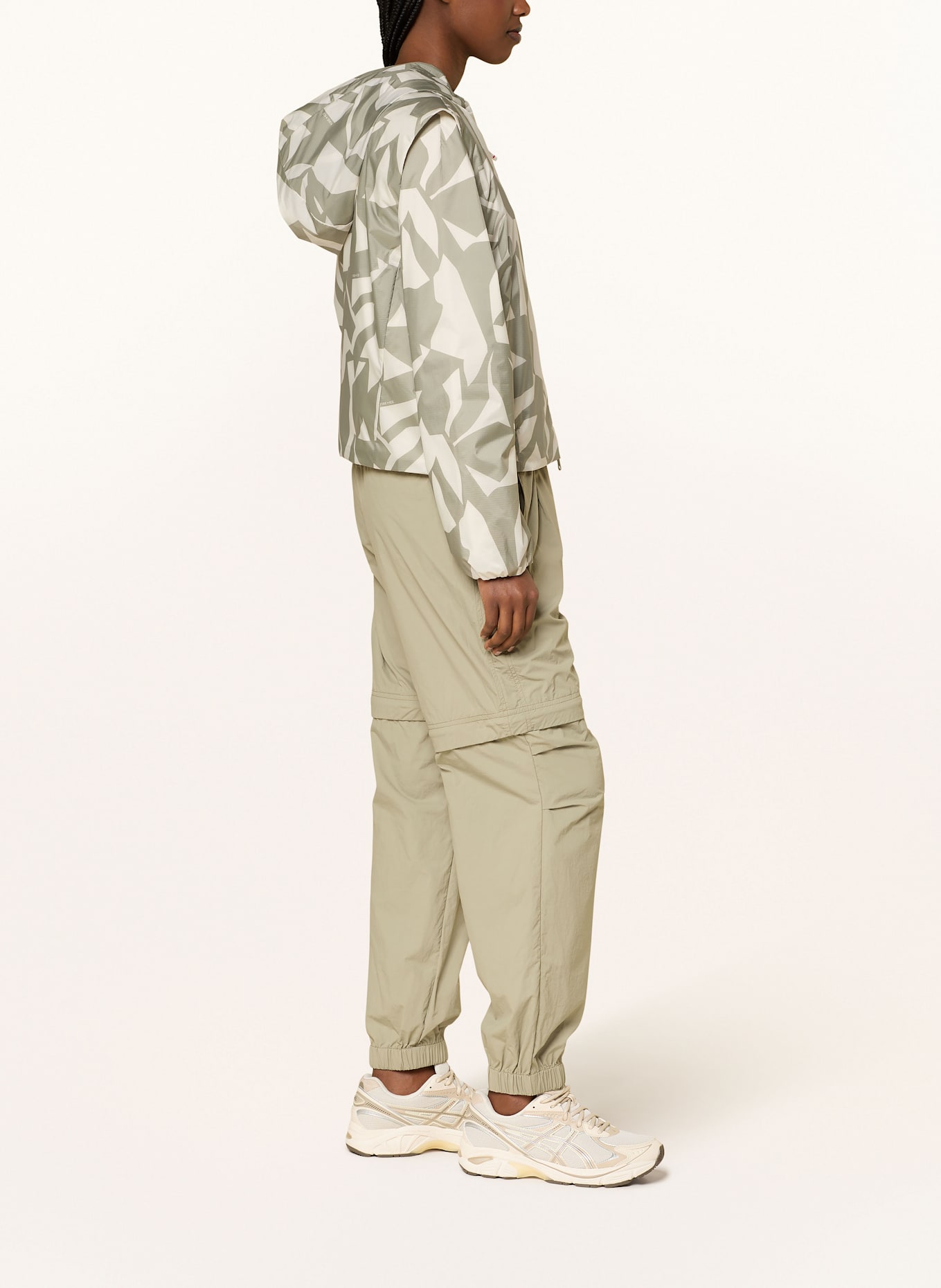 FIRE+ICE Funkční bunda SUMI s odnímatelnými rukávy: OLIVOVÁ / KRÉMOVÁ