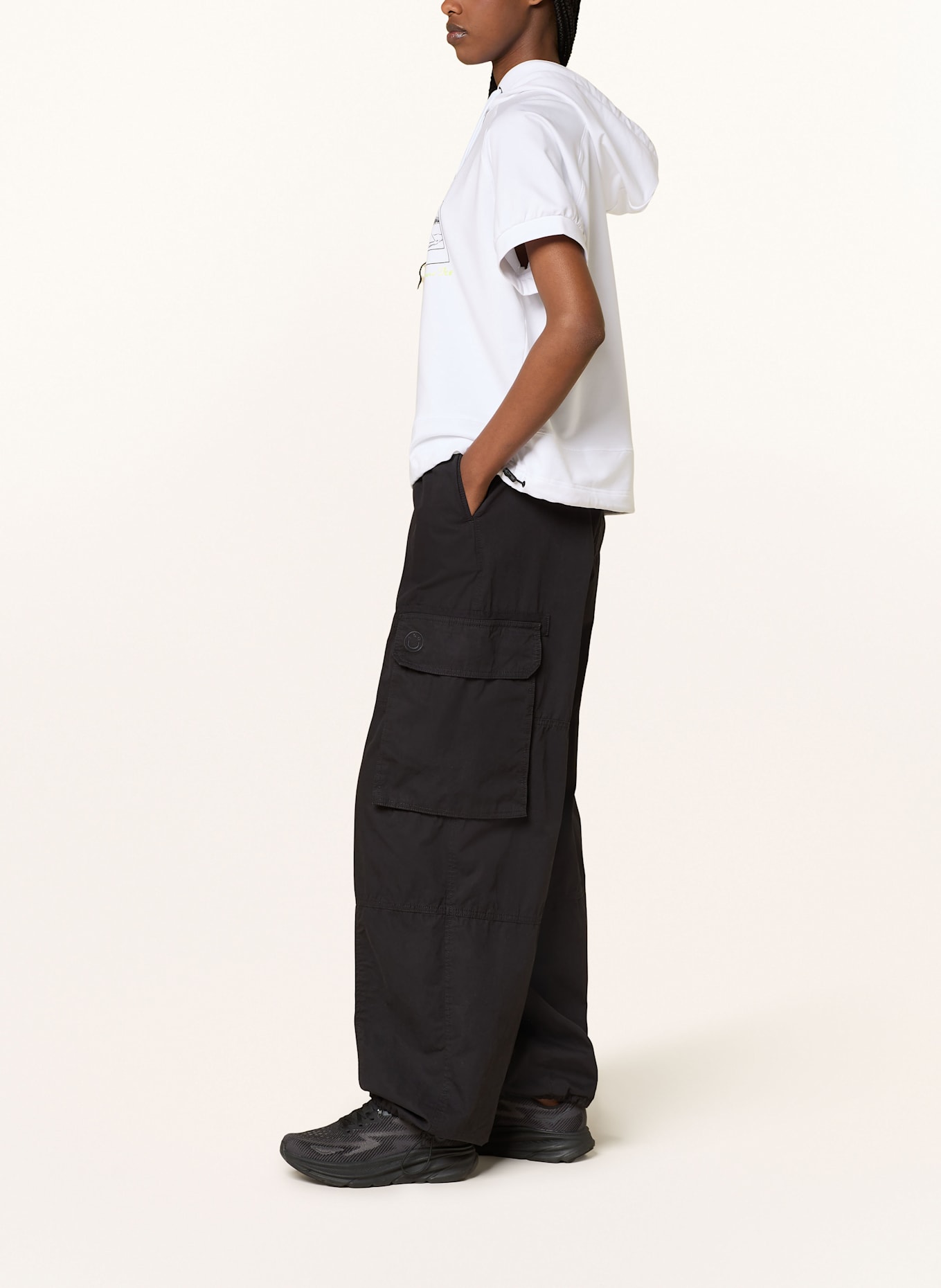 FIRE+ICE Hoodie SHARON2: WHITE / BLACK