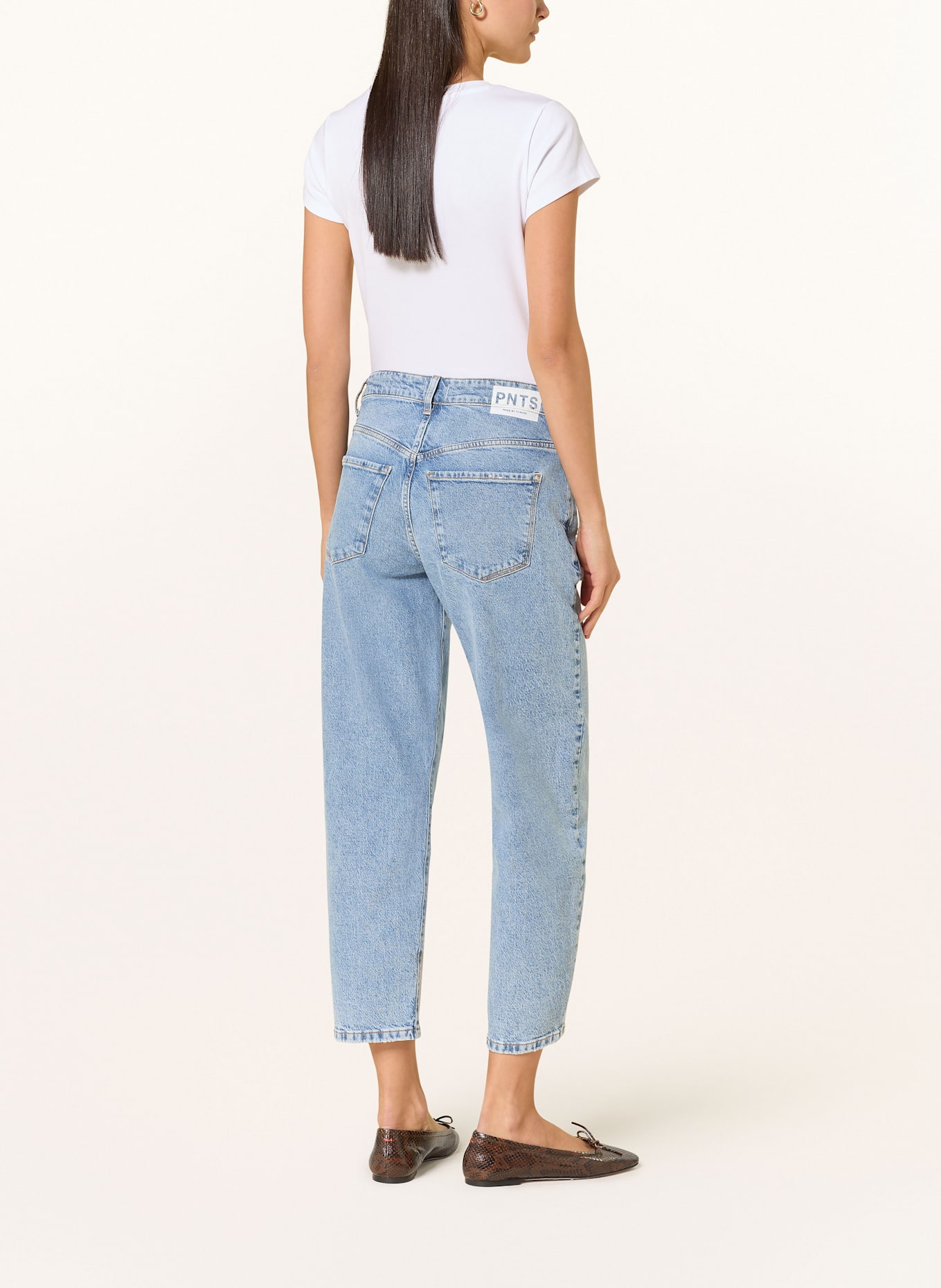 PNTS 7/8 jeans THE O SHAPE: 19 LIGHT USED INDIGO