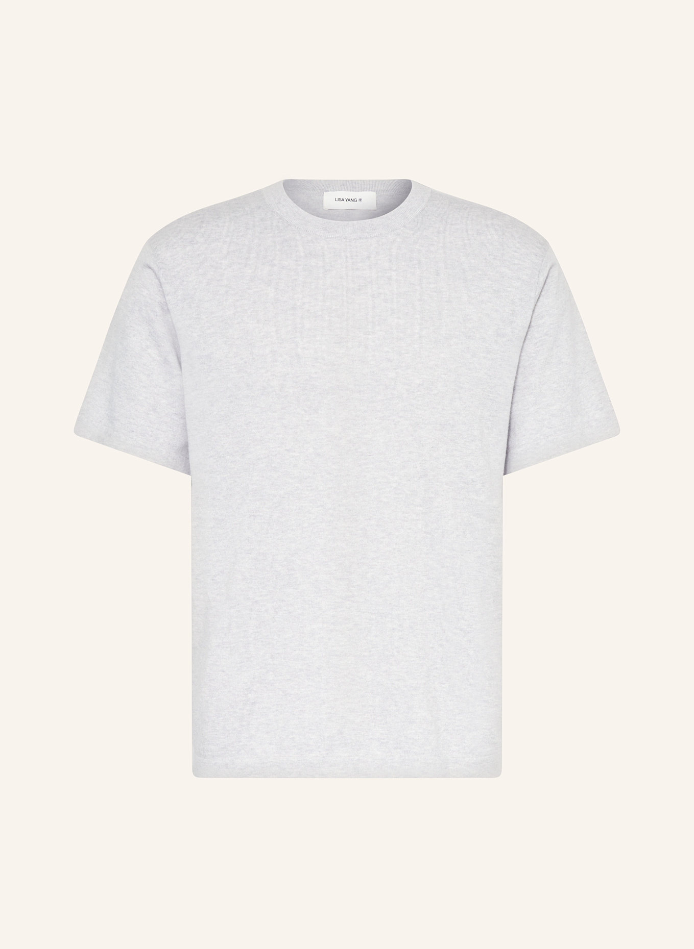 LISA YANG Knit shirt BRADLEY with cashmere: LIGHT GRAY