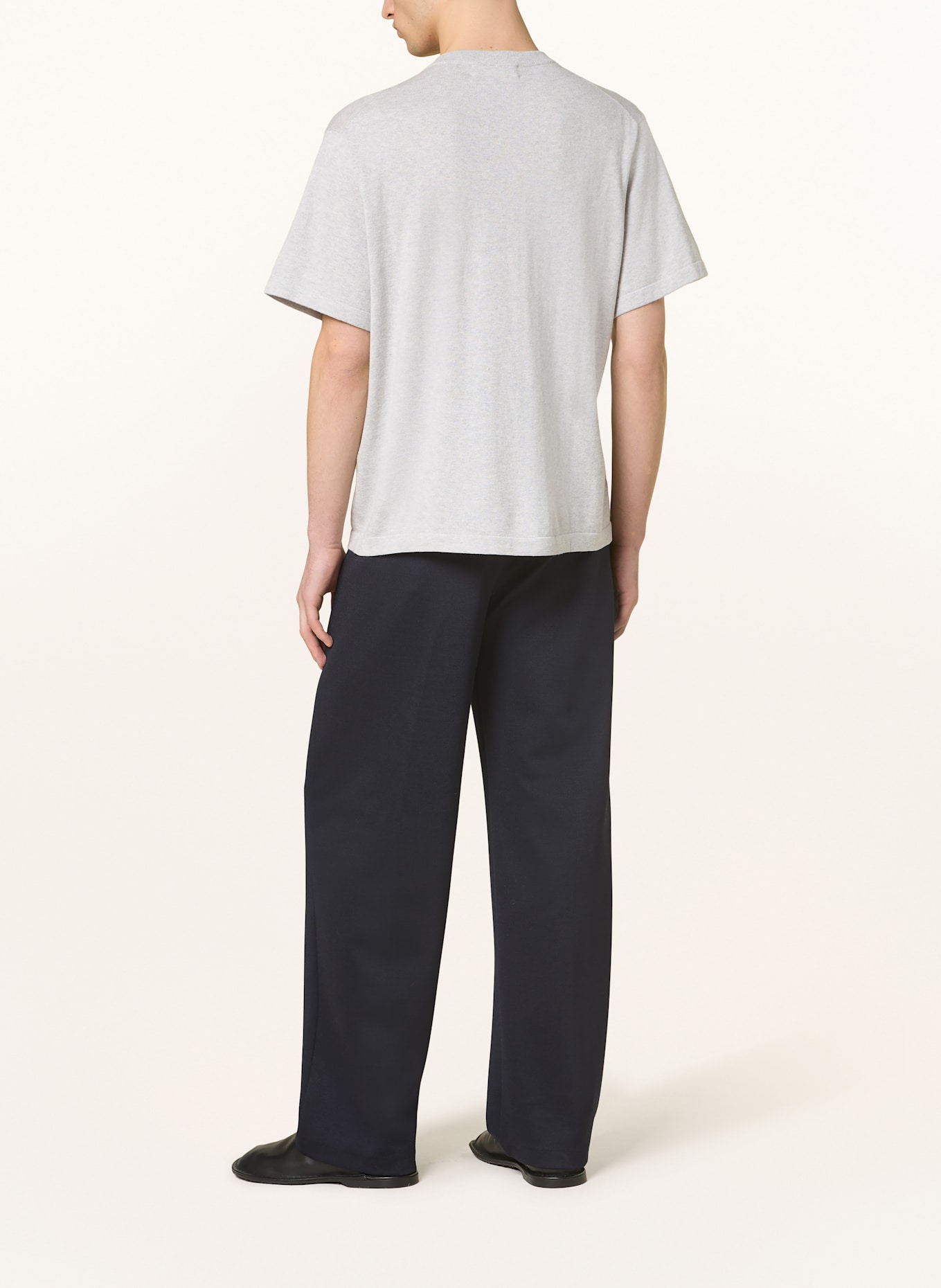 LISA YANG Knit shirt BRADLEY with cashmere: LIGHT GRAY