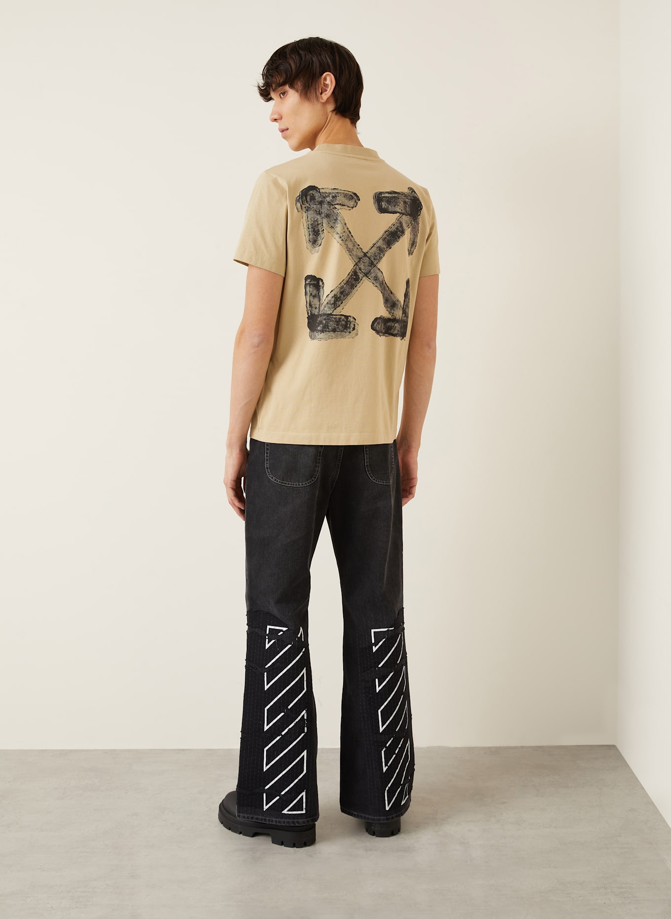 Off-White Tričko: BÉŽOVÁ