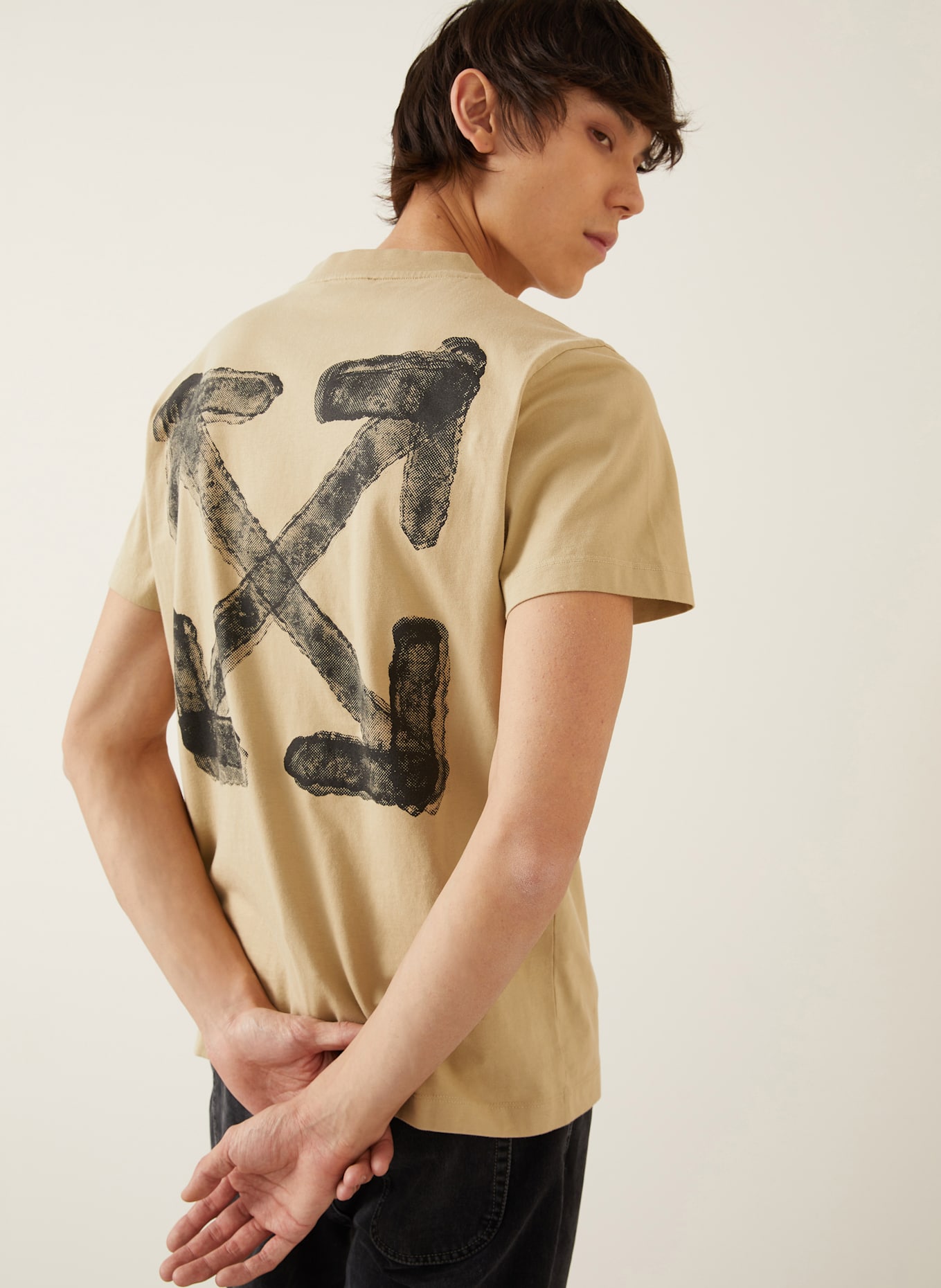 Off-White Tričko: BÉŽOVÁ