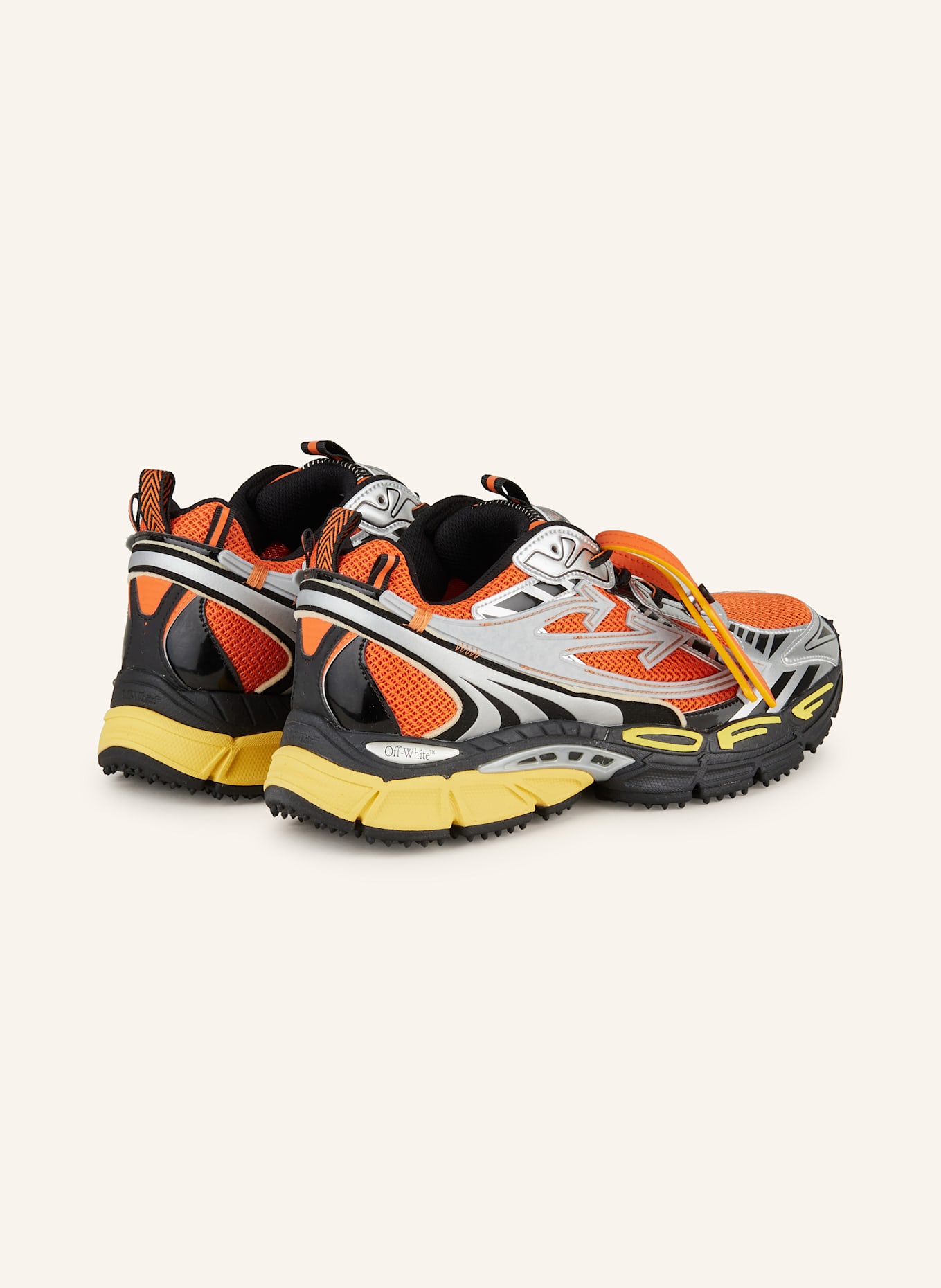 Off-White Sneakers OW BE RIGHT BACK: SILVER / ORANGE / LIGHT YELLOW