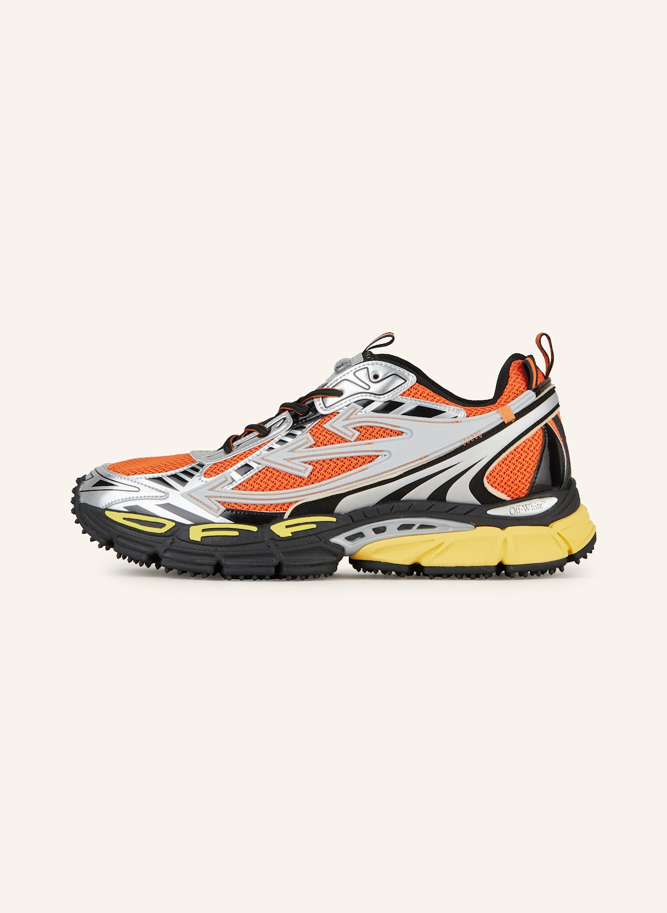 Off-White Sneakers OW BE RIGHT BACK: SILVER / ORANGE / LIGHT YELLOW