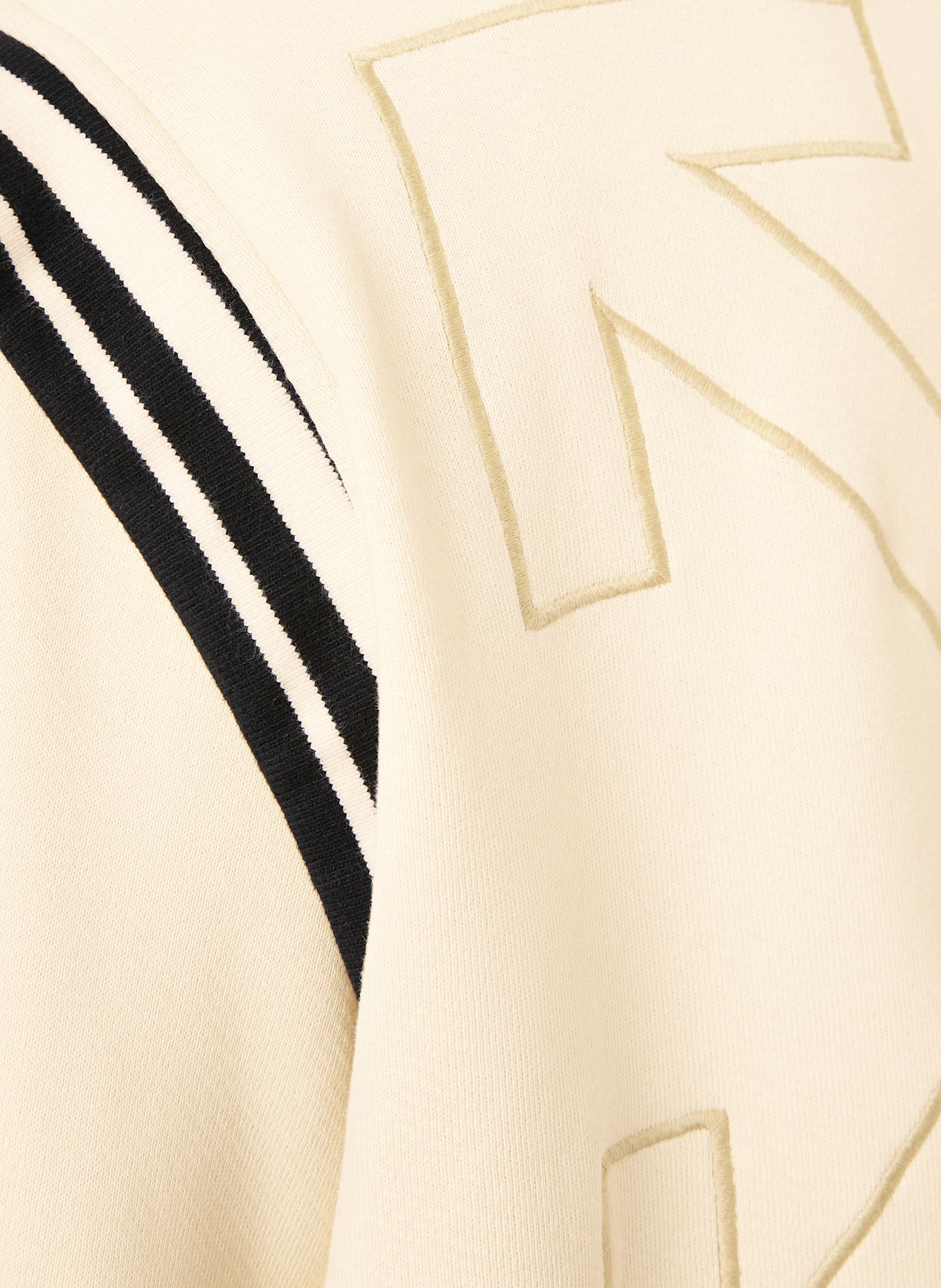 Off-White Sweatjacke: BEIGE/ SCHWARZ