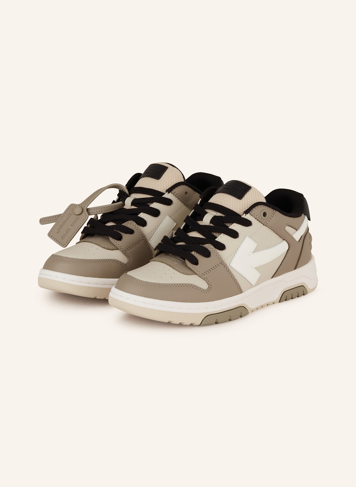 Off-White Sneaker OUT OF OFFICE: HELLBRAUN / GRAU