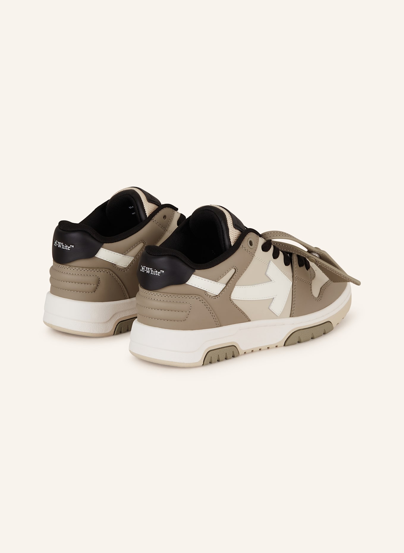 Off-White Sneaker OUT OF OFFICE: HELLBRAUN / GRAU