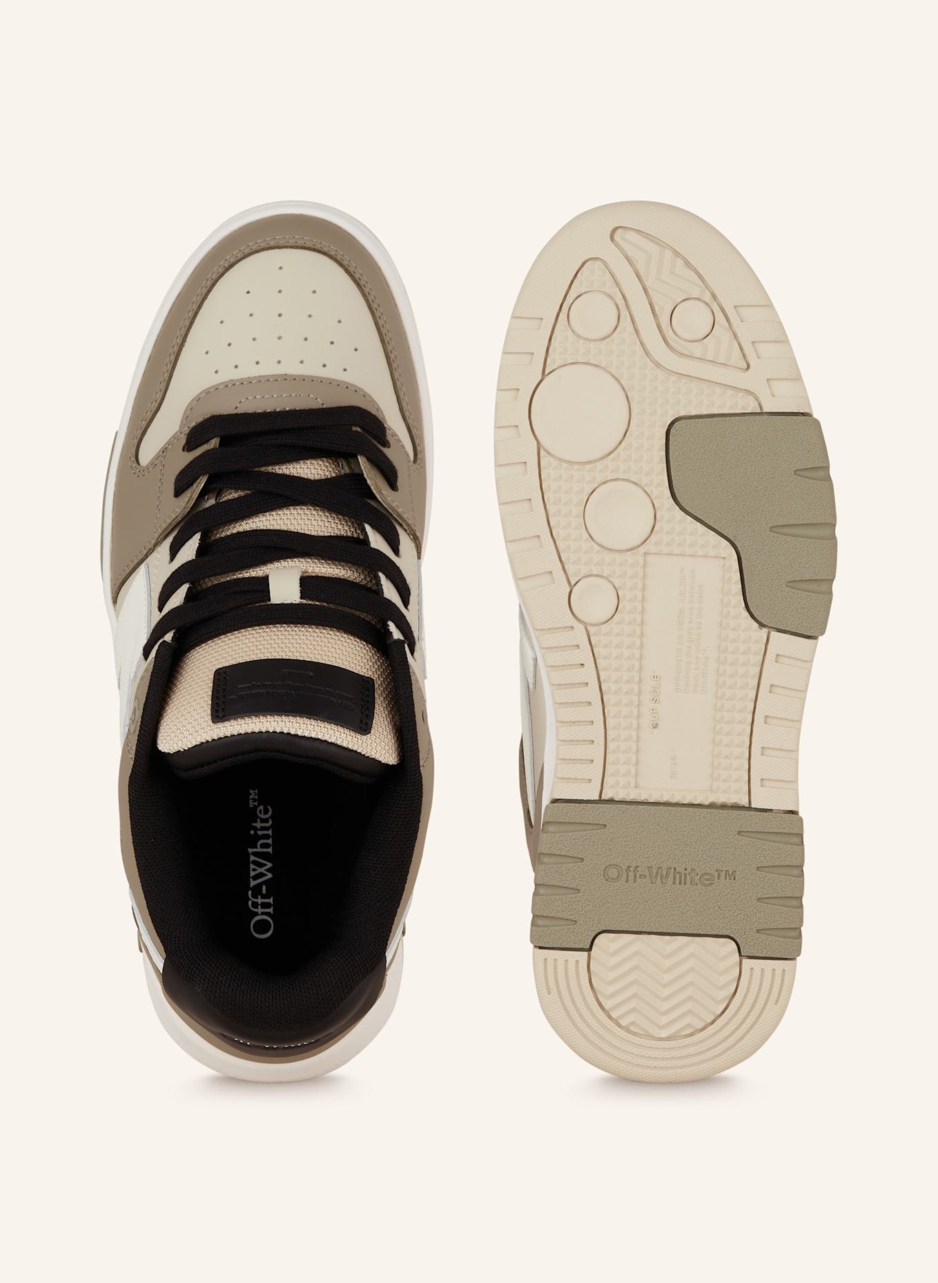 Off-White Sneaker OUT OF OFFICE: HELLBRAUN / GRAU