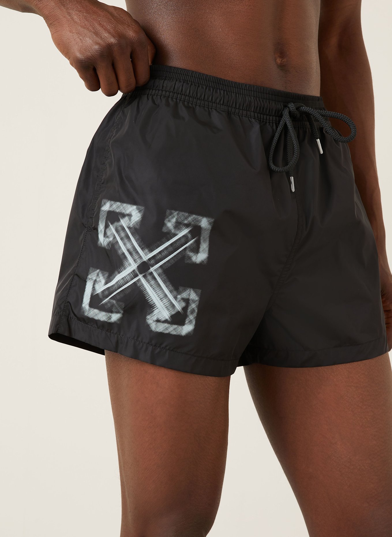 Off-White Swim Shorts: BLACK