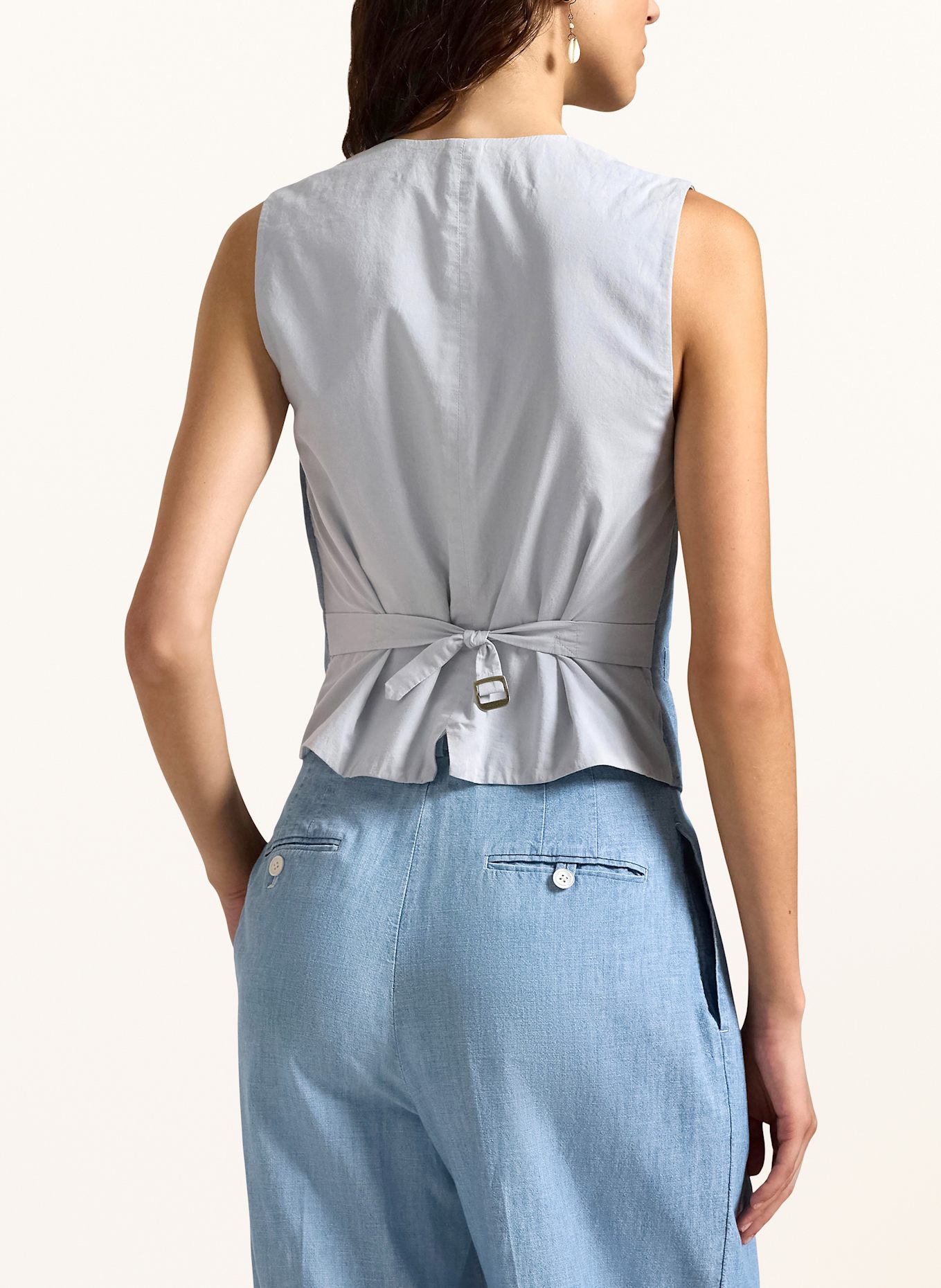 POLO RALPH LAUREN Blazerweste in Jeansoptik: HELLBLAU