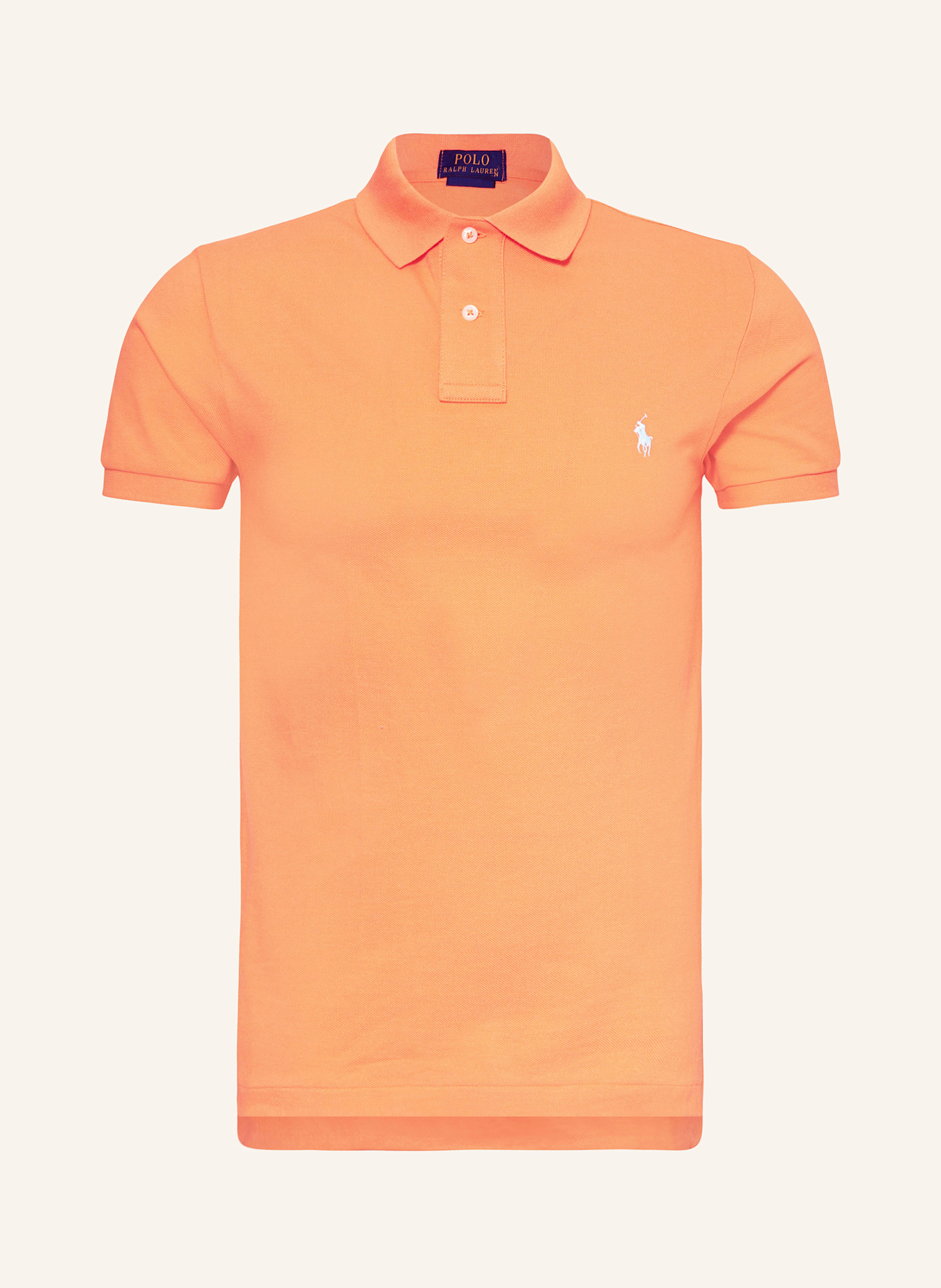 POLO RALPH LAUREN Piqué-Poloshirt Slim Fit: ORANGE