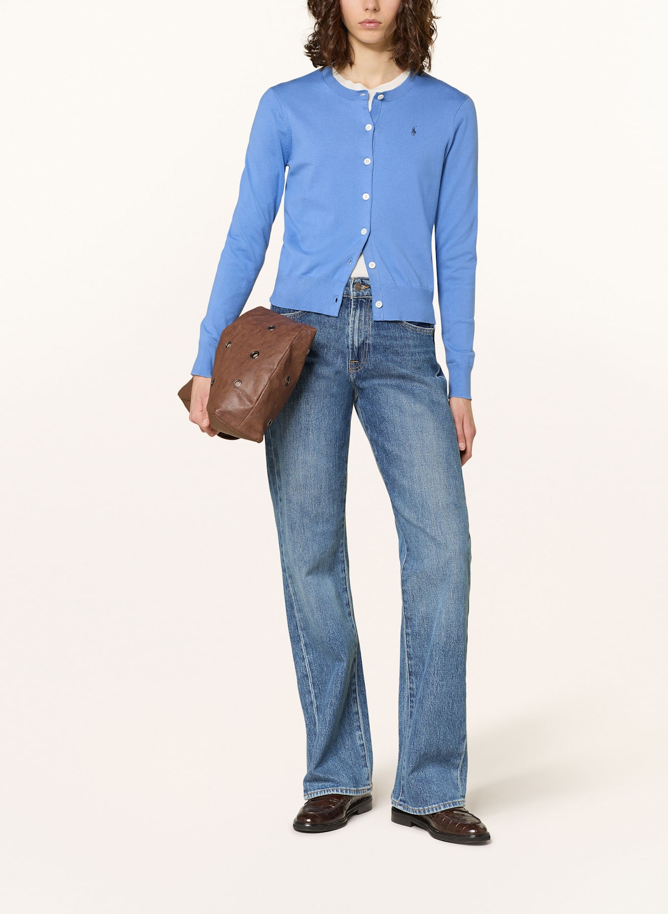 POLO RALPH LAUREN Strickjacke: BLAU