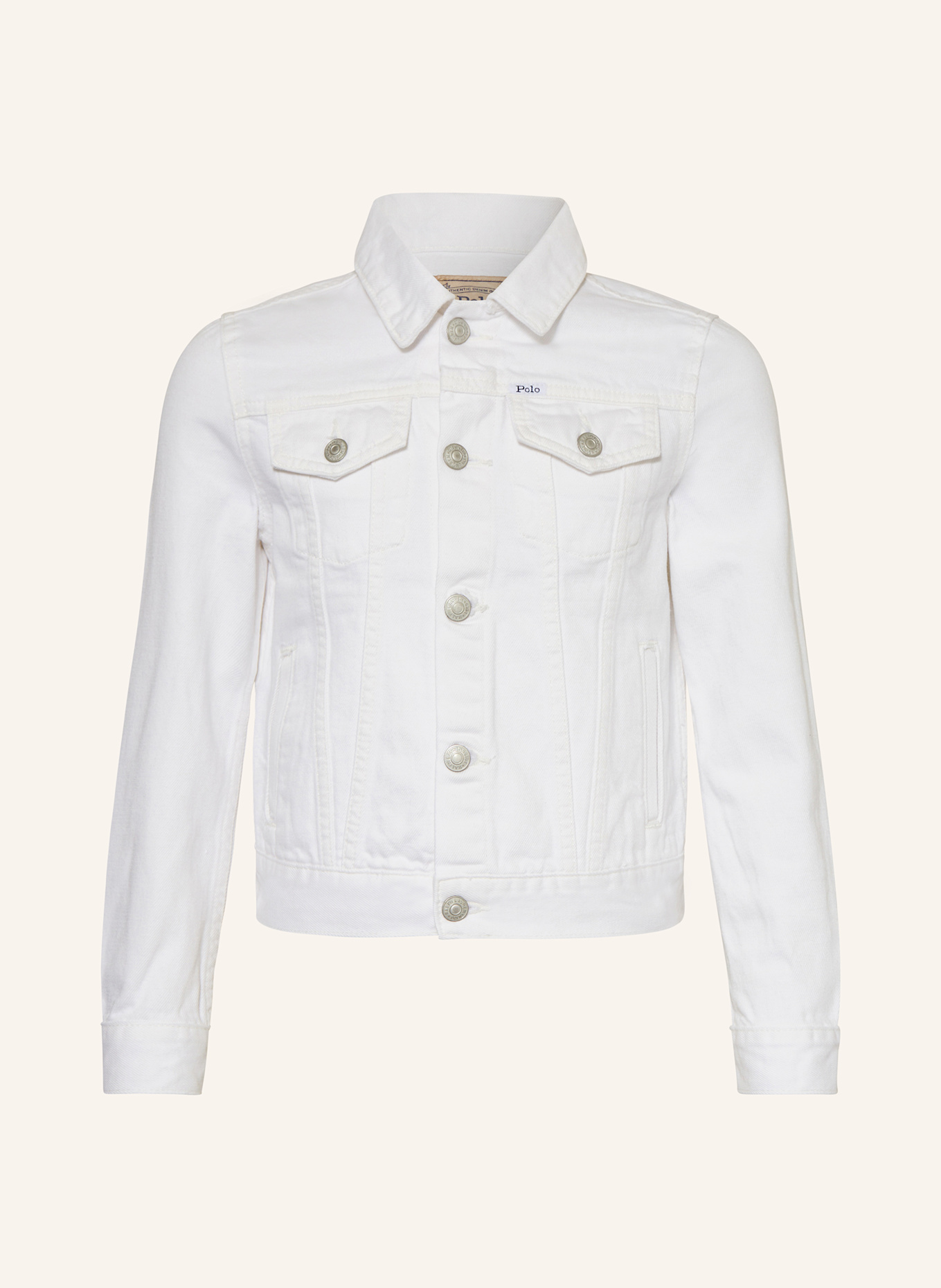 POLO RALPH LAUREN Jeansjacke: WEISS