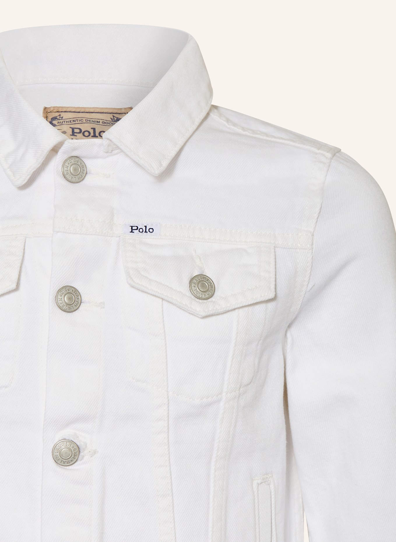 POLO RALPH LAUREN Jeansjacke: WEISS