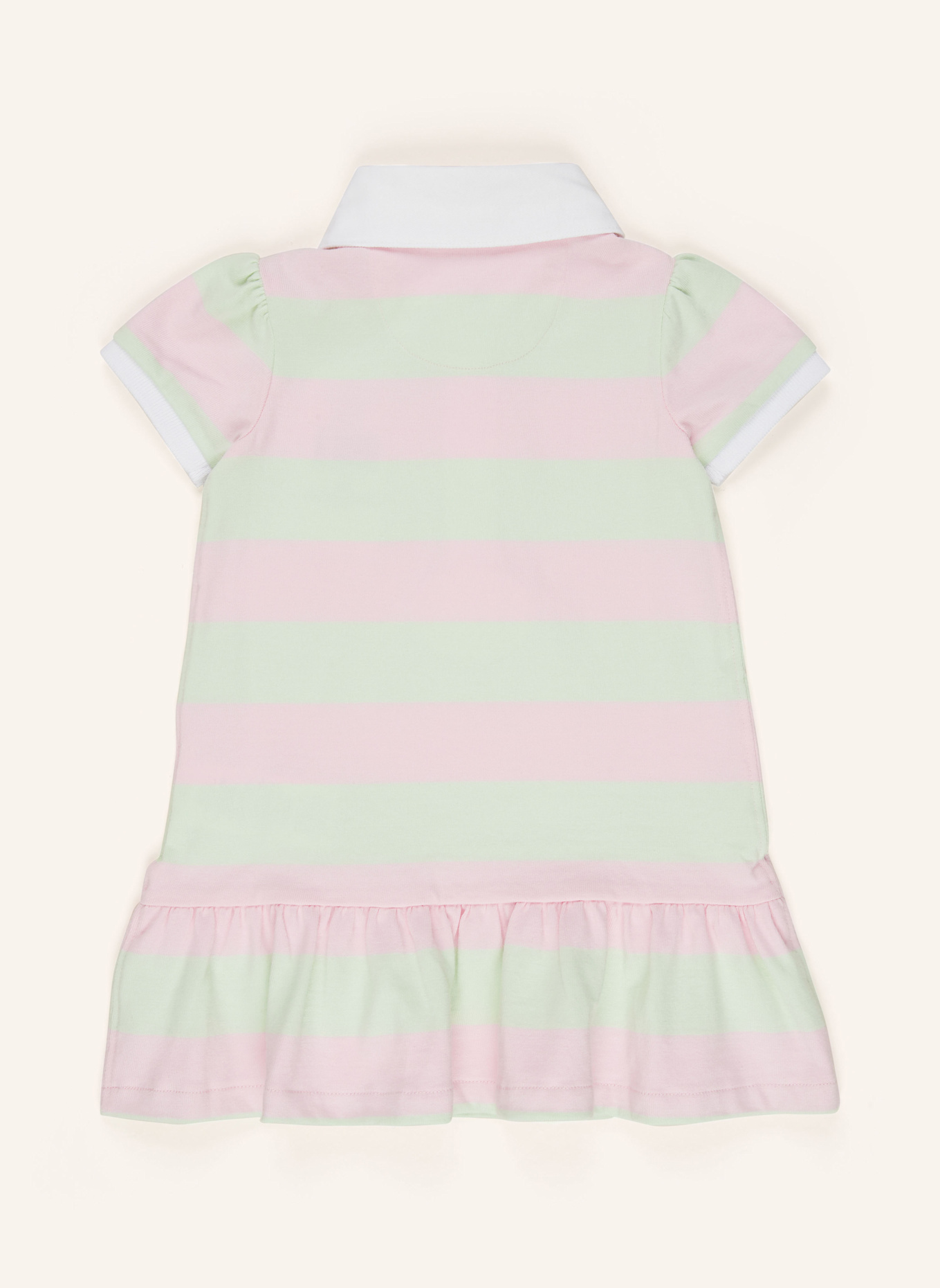 POLO RALPH LAUREN Set: Polokleid und Hose: HELLGRÜN / HELLROSA