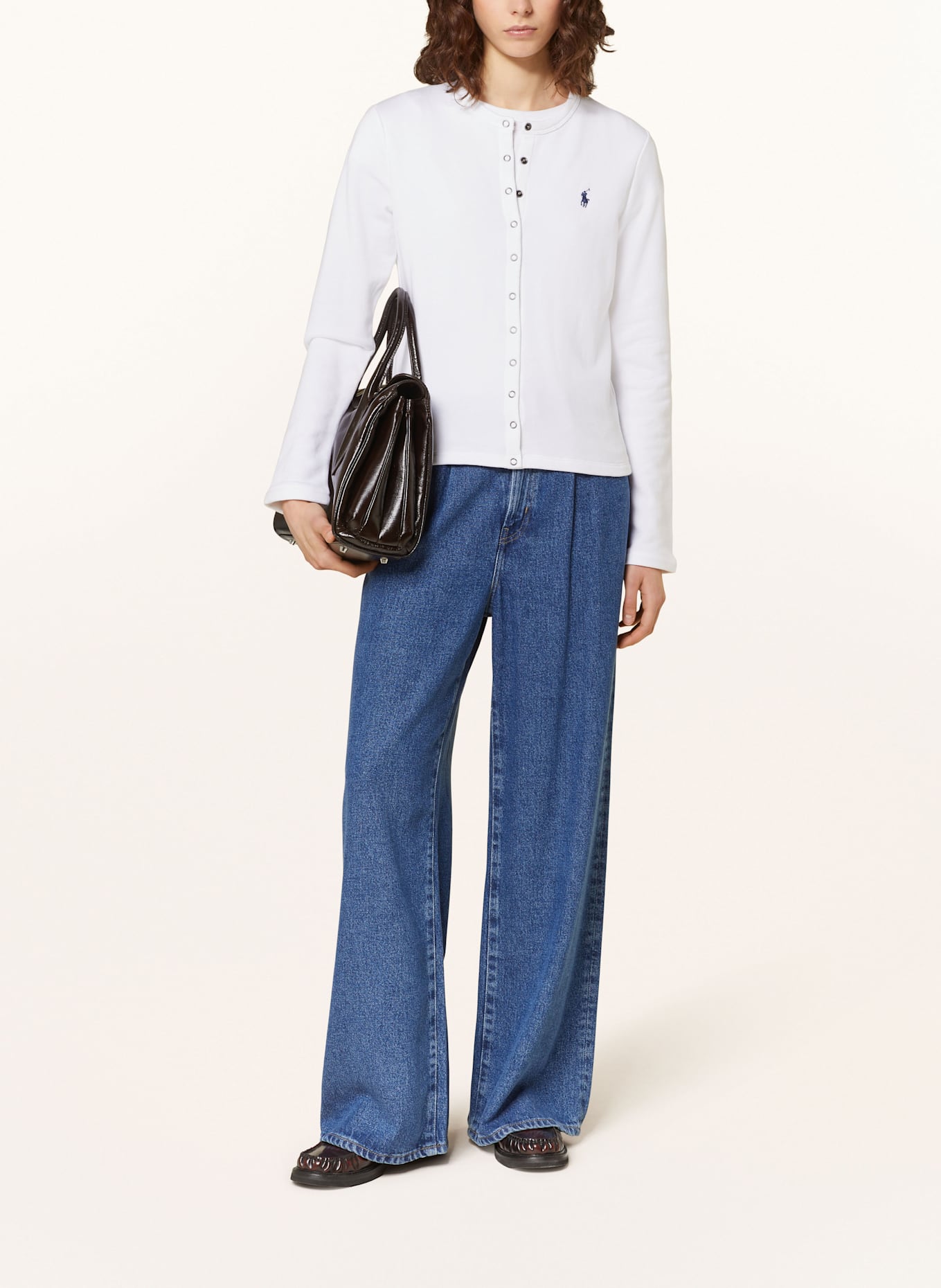POLO RALPH LAUREN Sweatjacke: WEISS