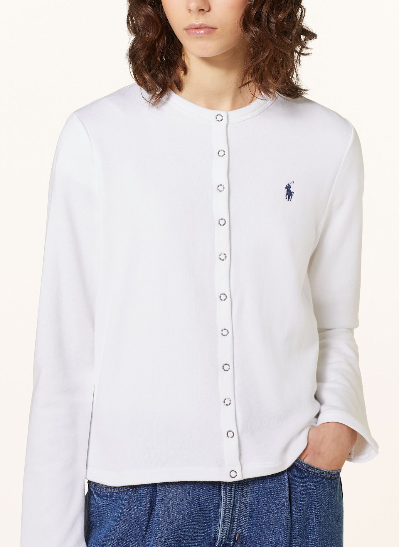 POLO RALPH LAUREN Sweatjacke: WEISS