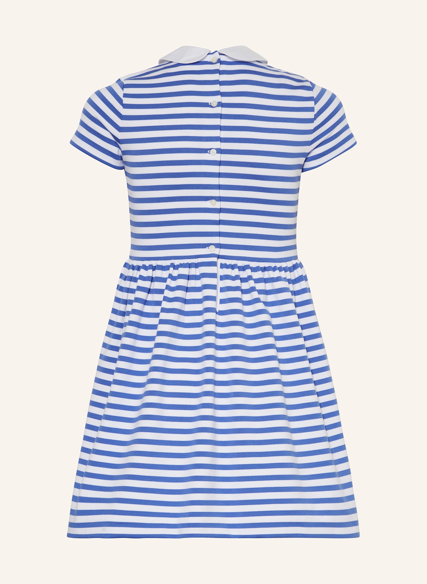 POLO RALPH LAUREN Šaty: BÍLÁ / MODRÁ