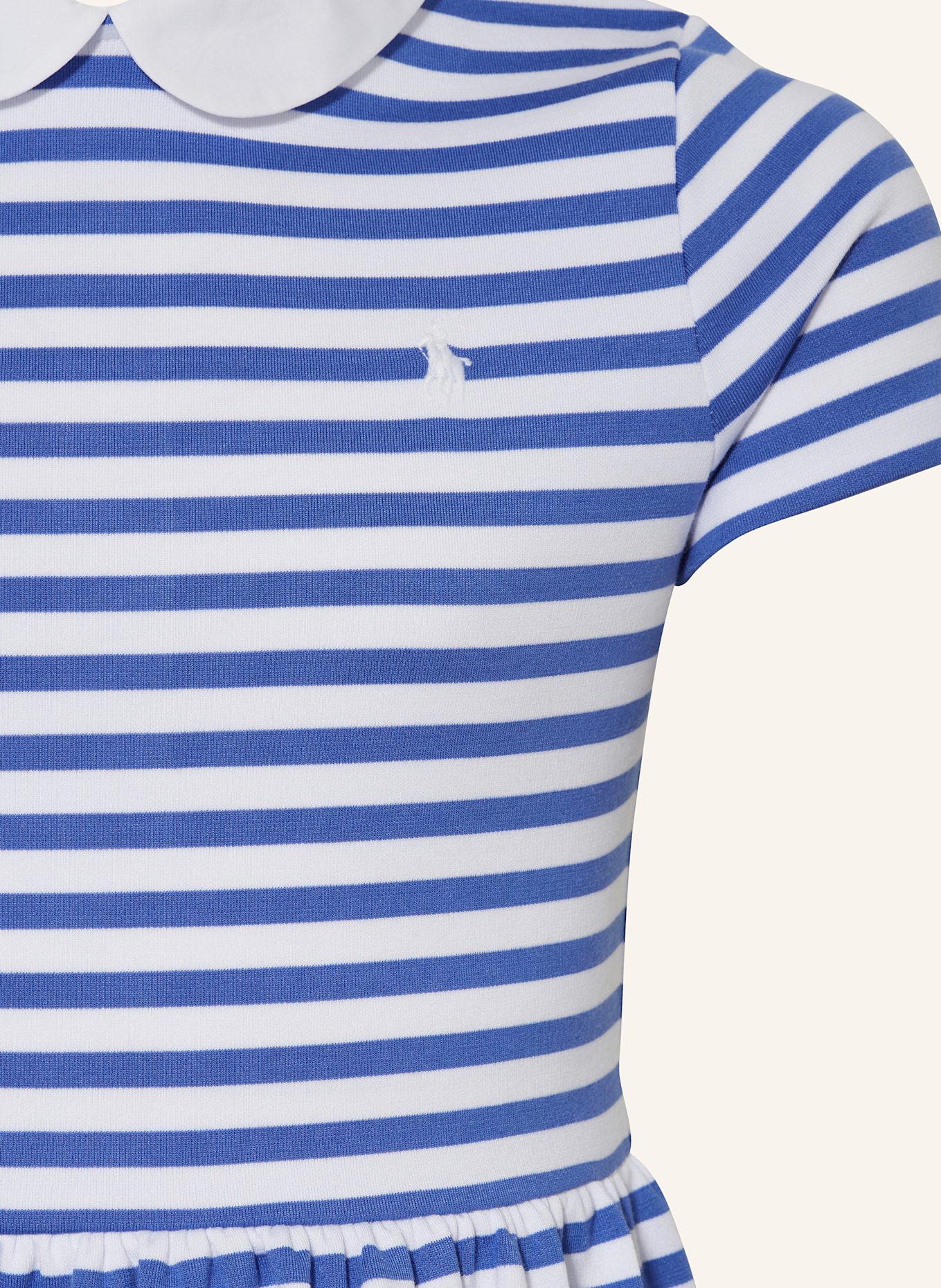 POLO RALPH LAUREN Šaty: BÍLÁ / MODRÁ