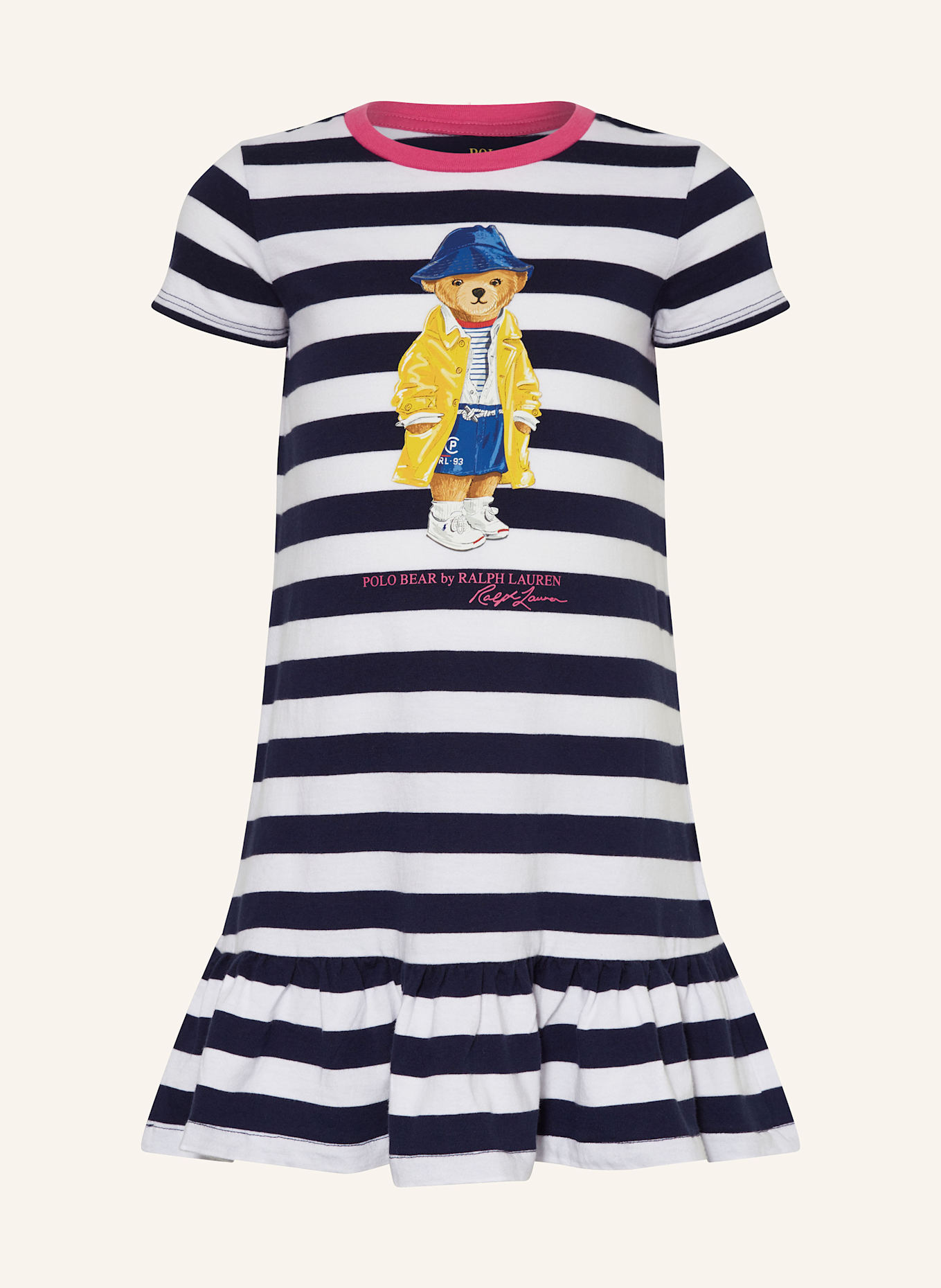 Polo Bear Paint Splatter Jersey Tee Babies-Kids Kleid, Farbe: DUNKELBLAU/ WEISS (Bild 1)