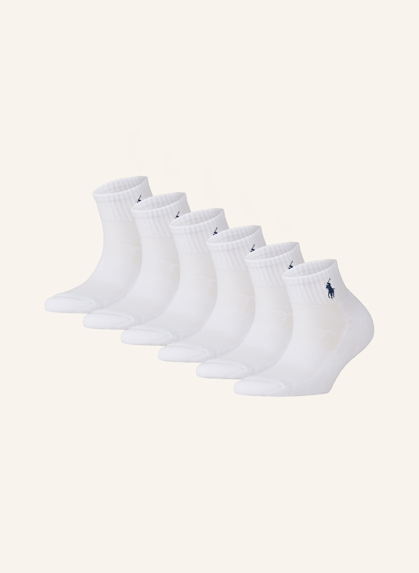POLO RALPH LAUREN 6er-Pack Socken: 003 WHITE