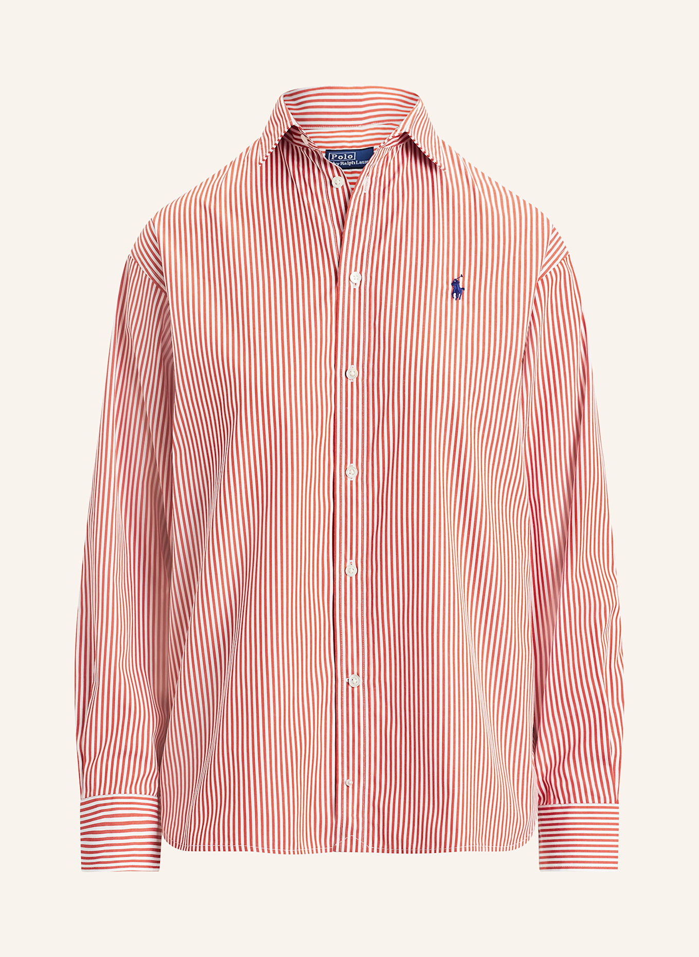 POLO RALPH LAUREN Hemdbluse: WEISS / ROT