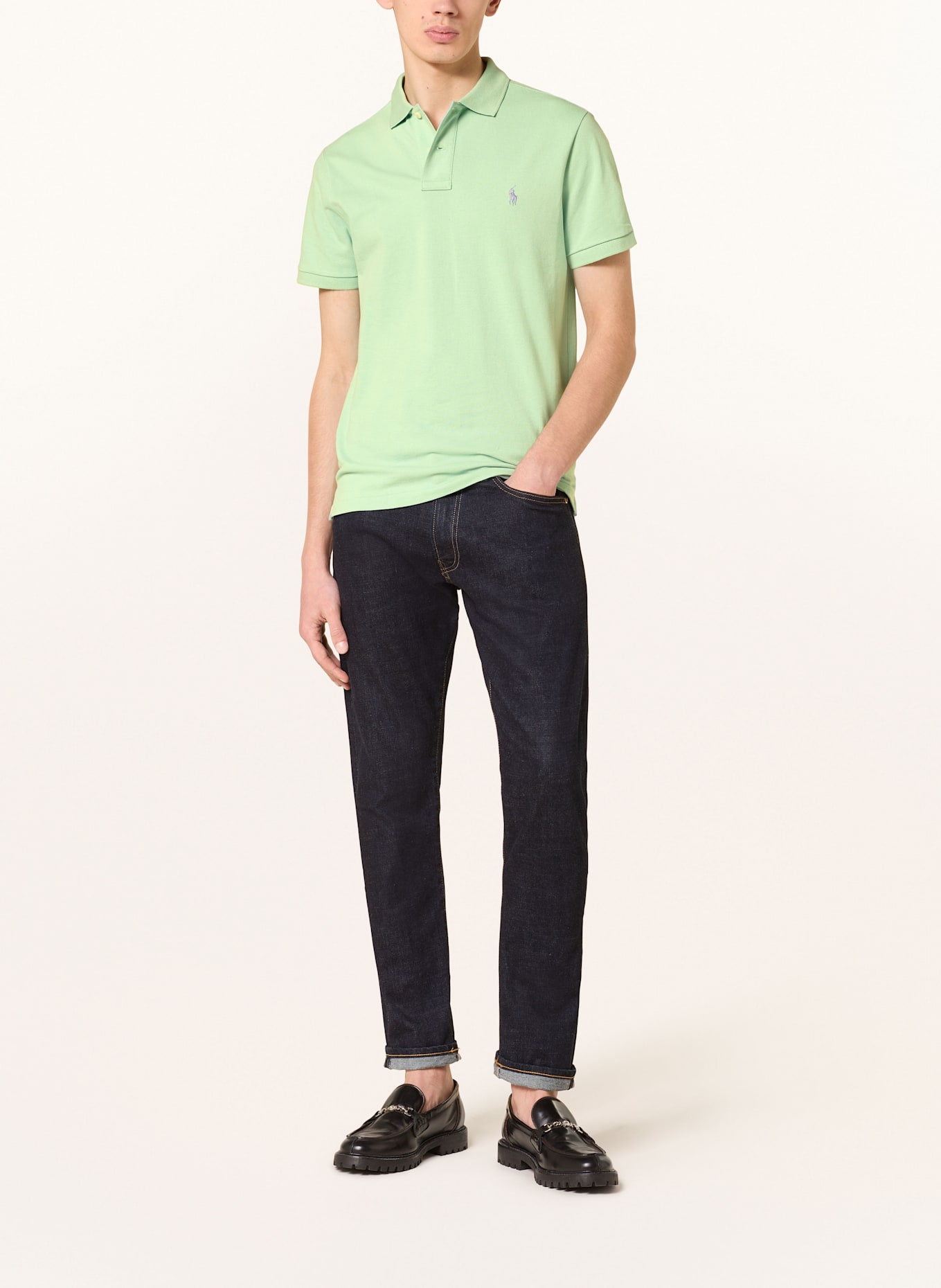 POLO RALPH LAUREN Piqué-Poloshirt Custom Slim Fit: MINT