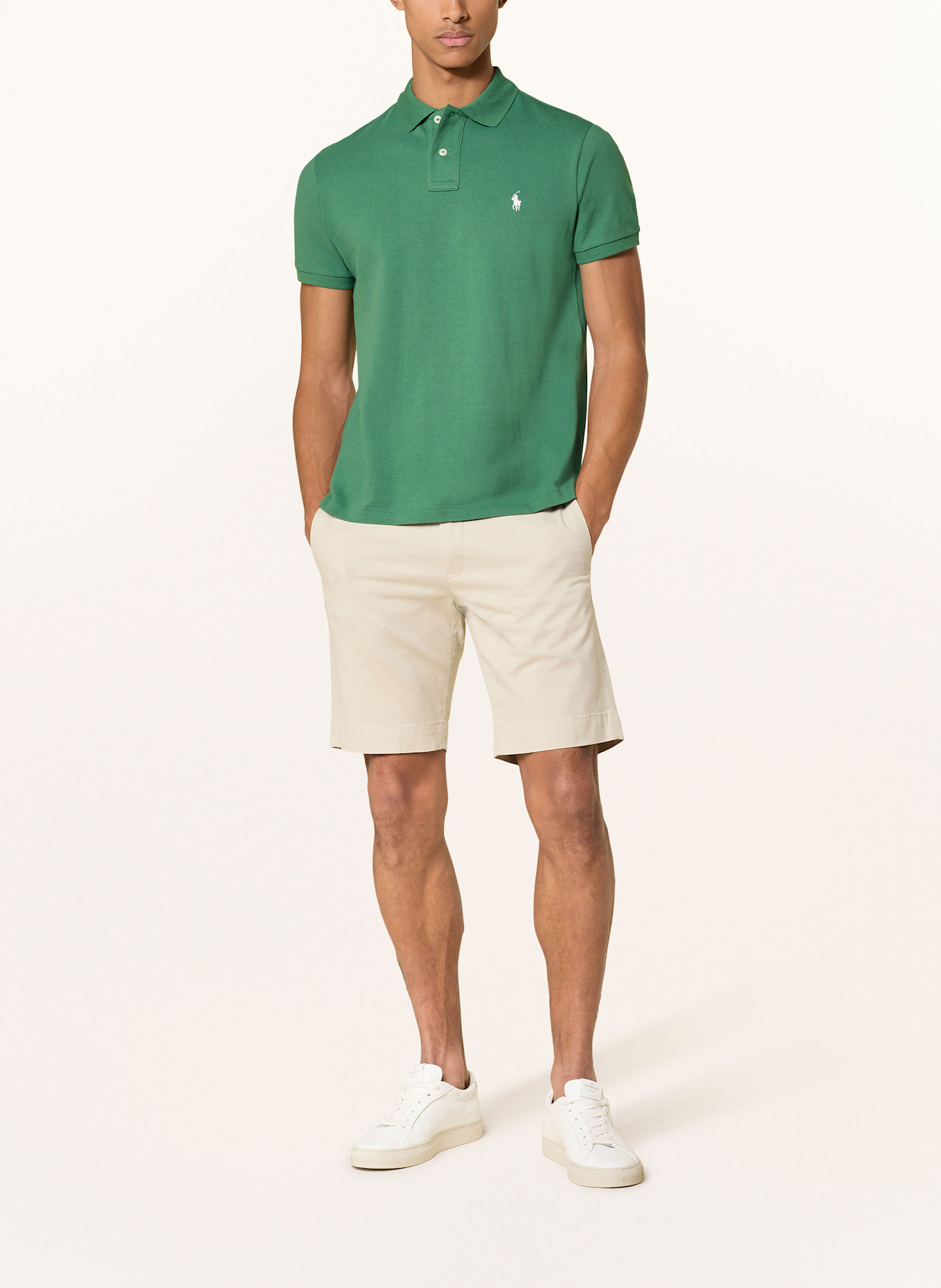 POLO RALPH LAUREN Piqué-Poloshirt Custom Slim Fit: GRÜN