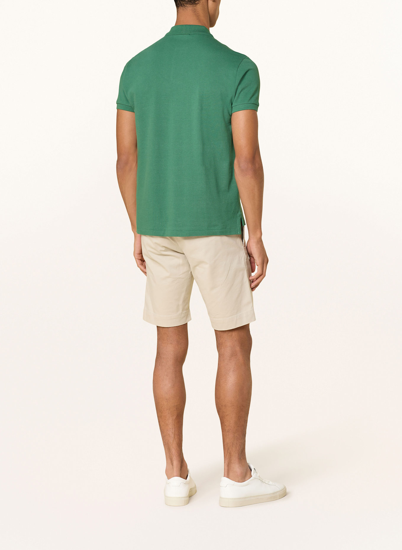 POLO RALPH LAUREN Piqué-Poloshirt Custom Slim Fit: GRÜN