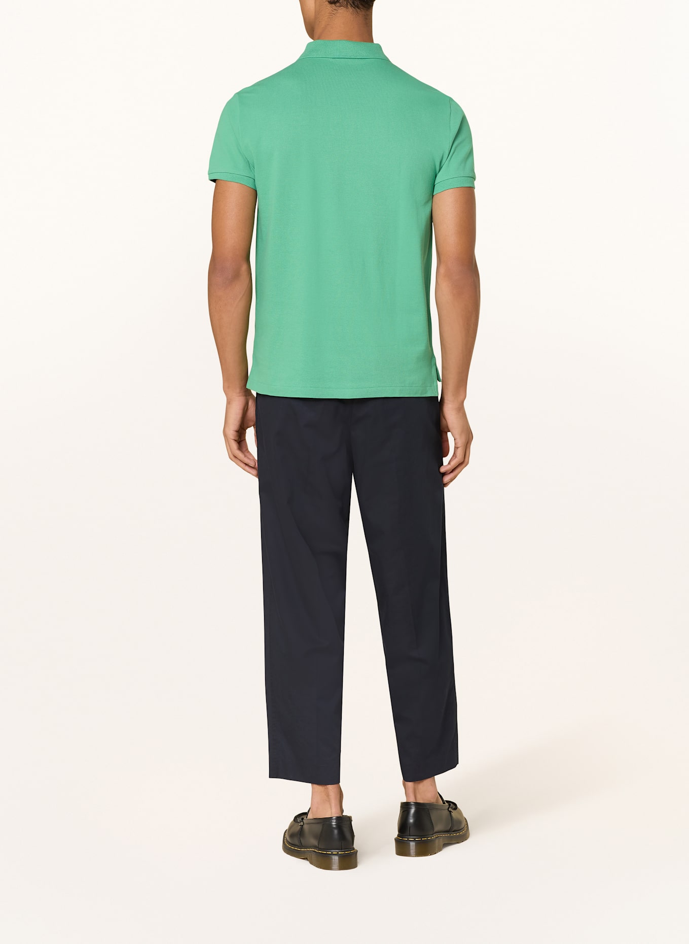 POLO RALPH LAUREN Koszulka polo z piki custom slim fit: ZIELONY