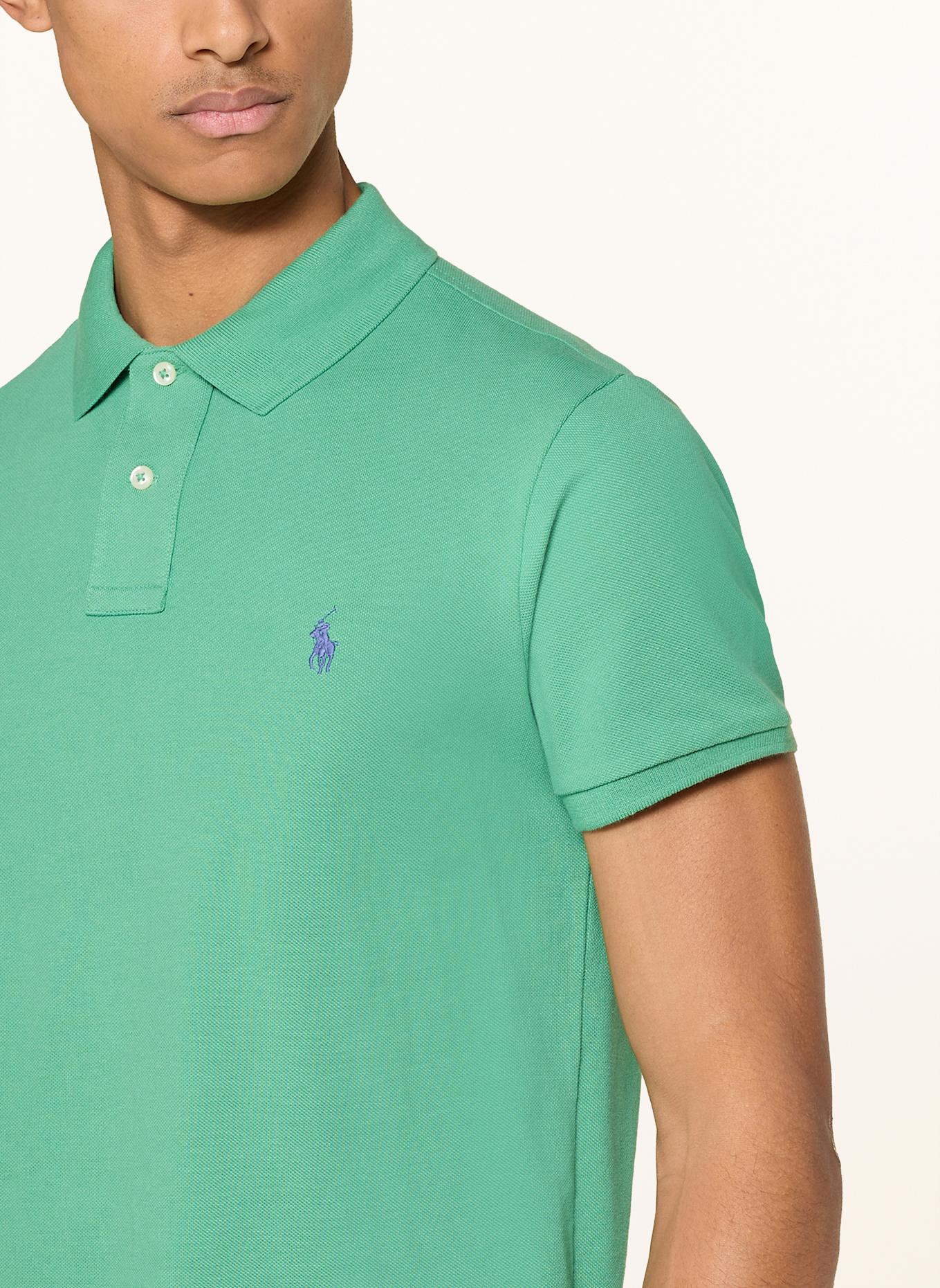 POLO RALPH LAUREN Koszulka polo z piki custom slim fit: ZIELONY