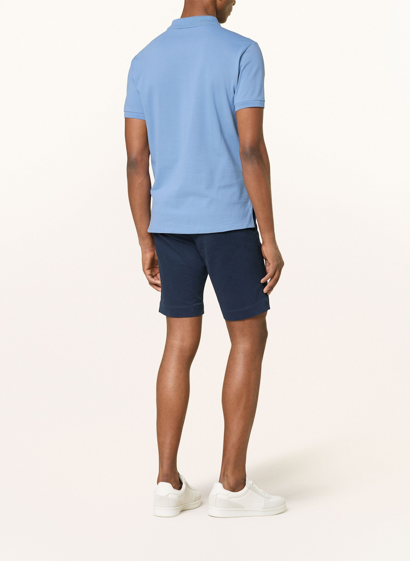 POLO RALPH LAUREN Koszulka polo z piki custom slim fit: NIEBIESKI