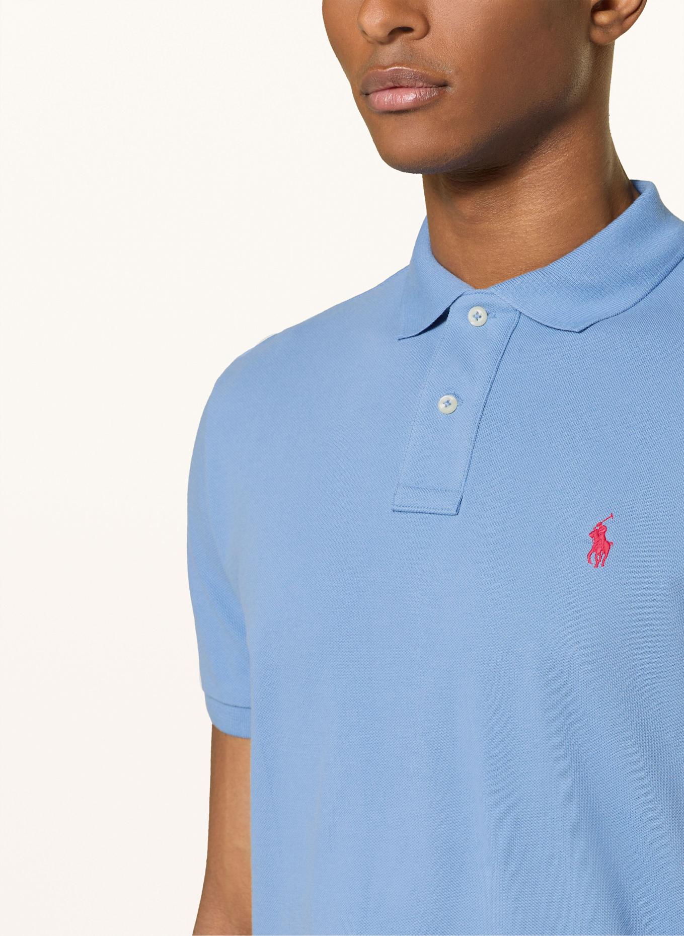 POLO RALPH LAUREN Koszulka polo z piki custom slim fit: NIEBIESKI